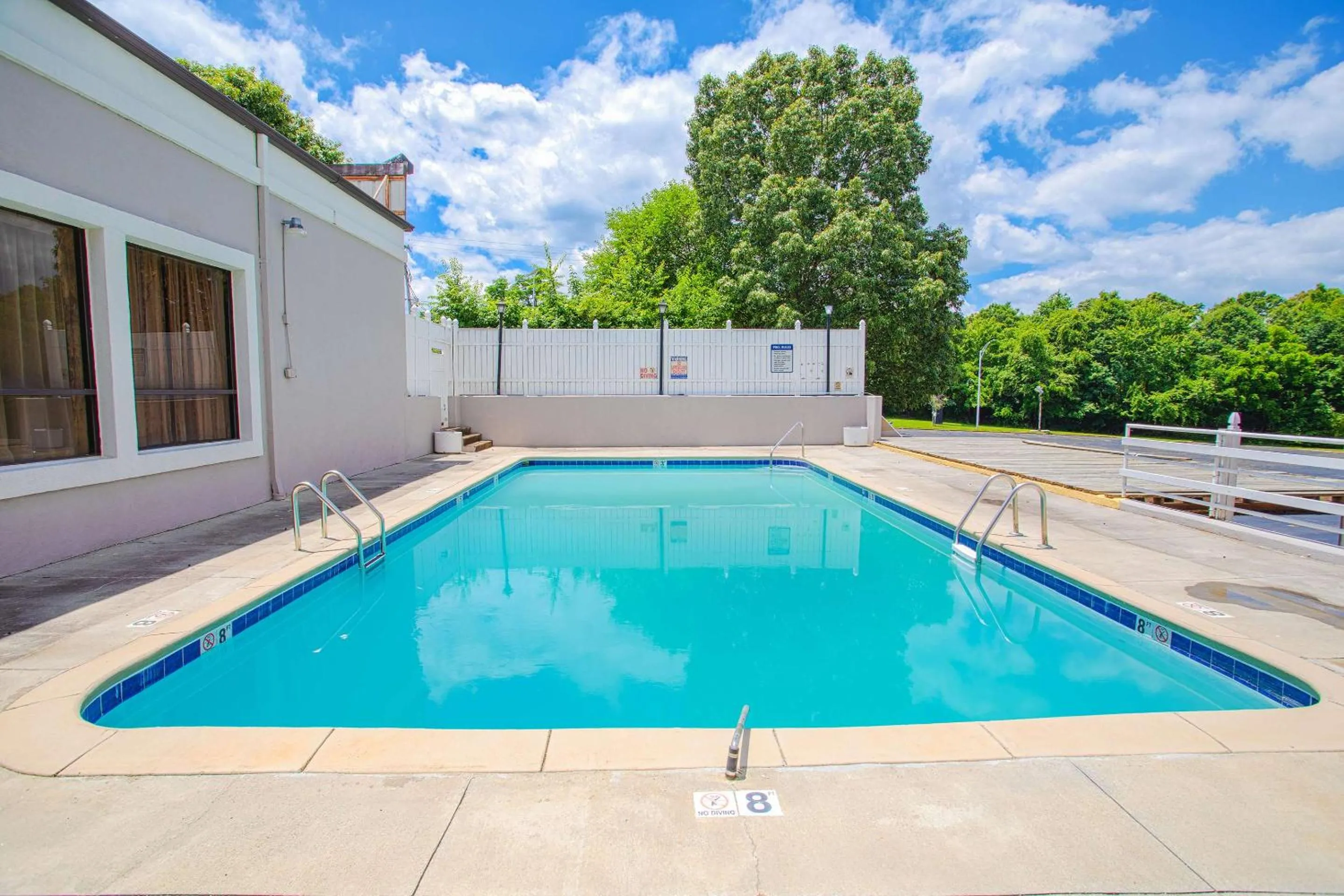 Pool view in Americas Best Value Inn Winston-Salem