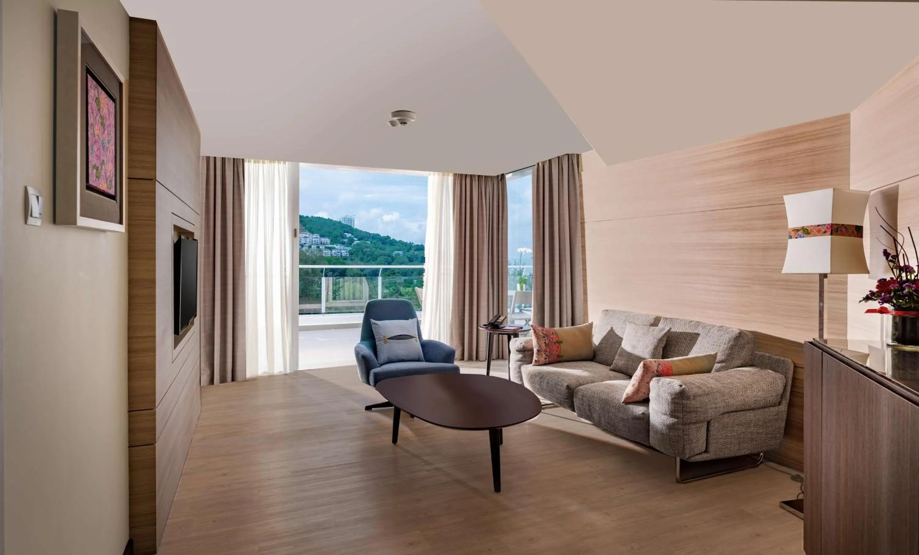 Living room in DoubleTree Resort by Hilton Hotel Penang