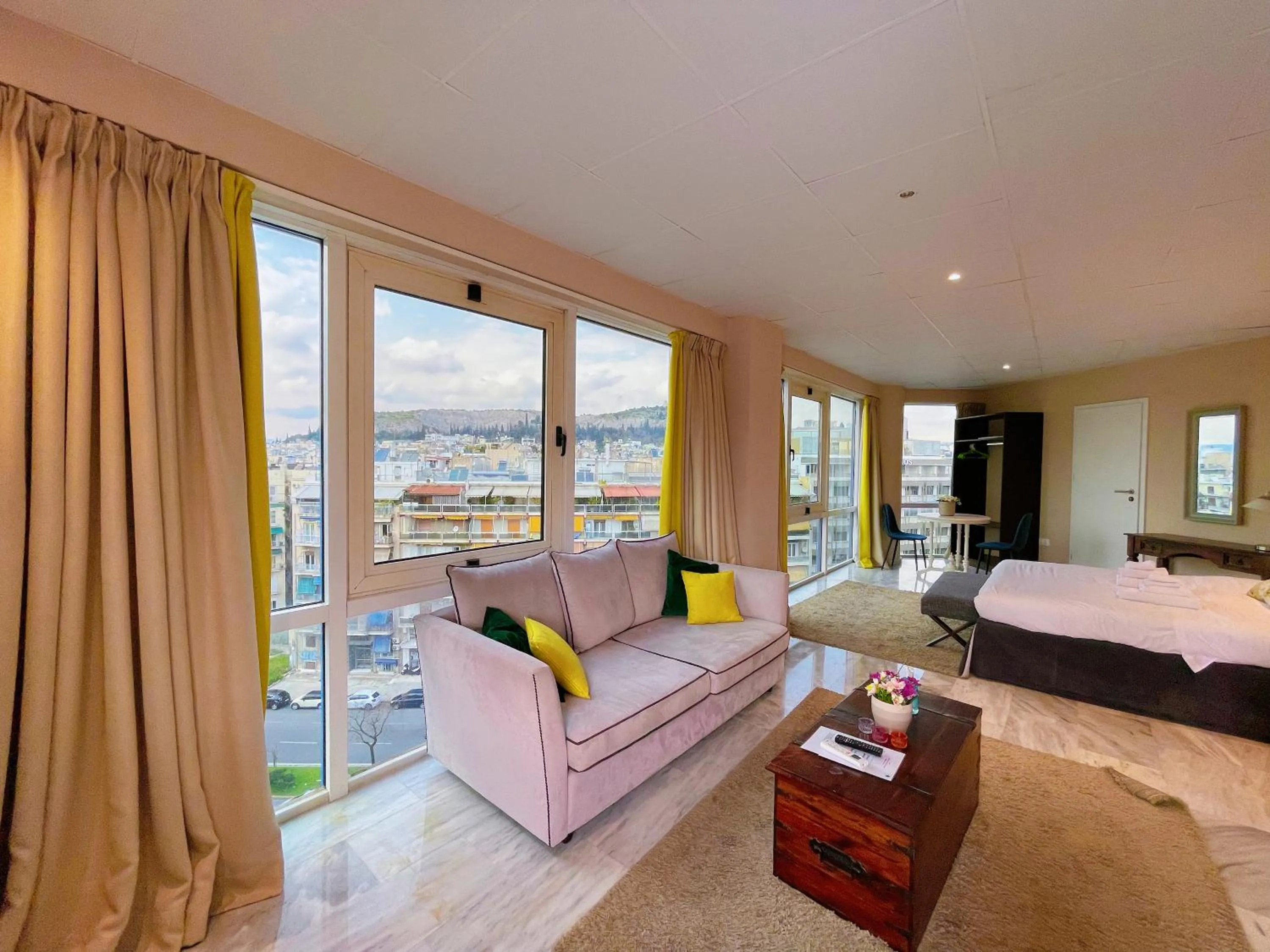 Living room in WSD Baia Acropolis Hotel Apartment