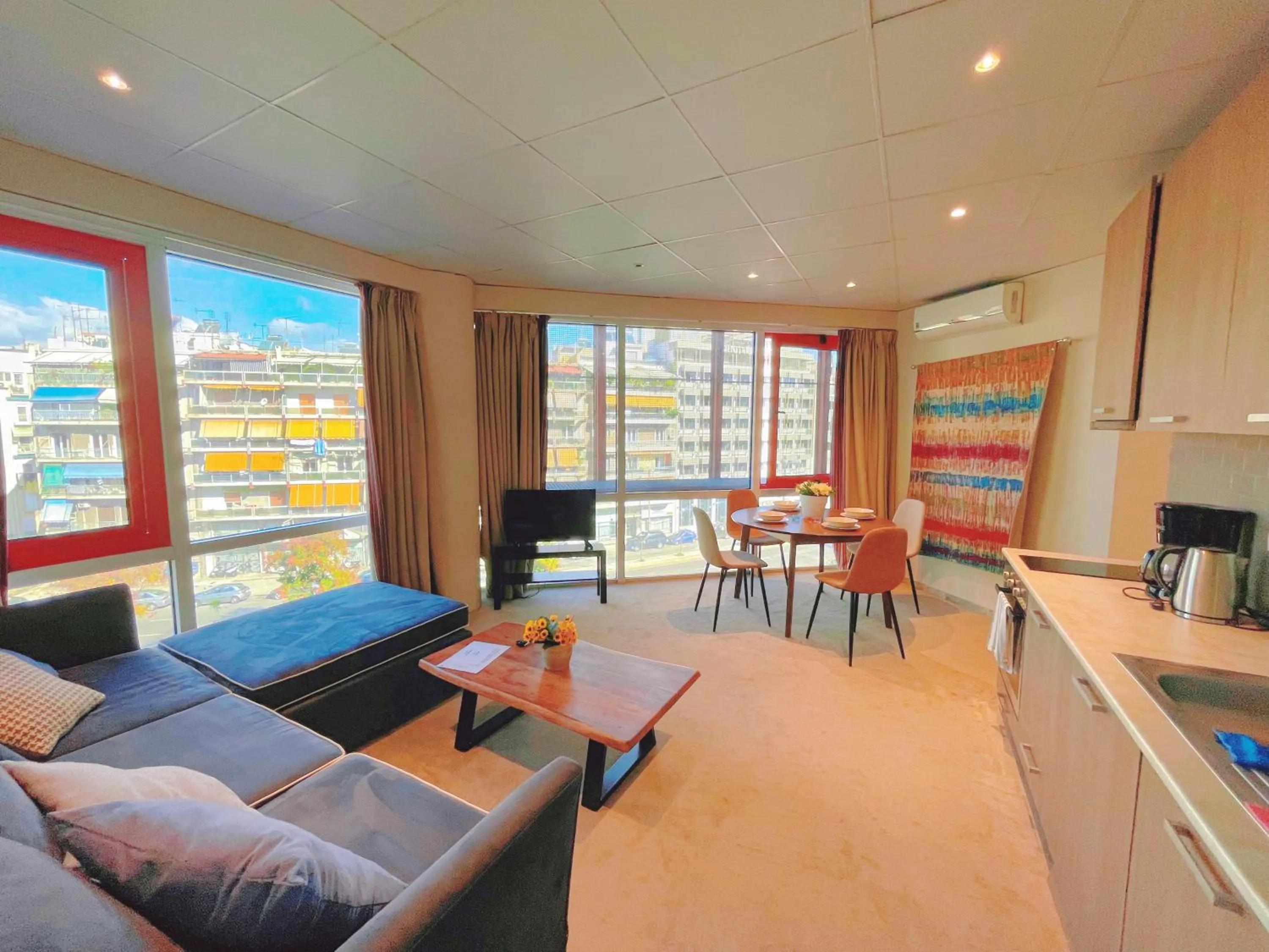 Kitchen or kitchenette in WSD Baia Acropolis Hotel Apartment