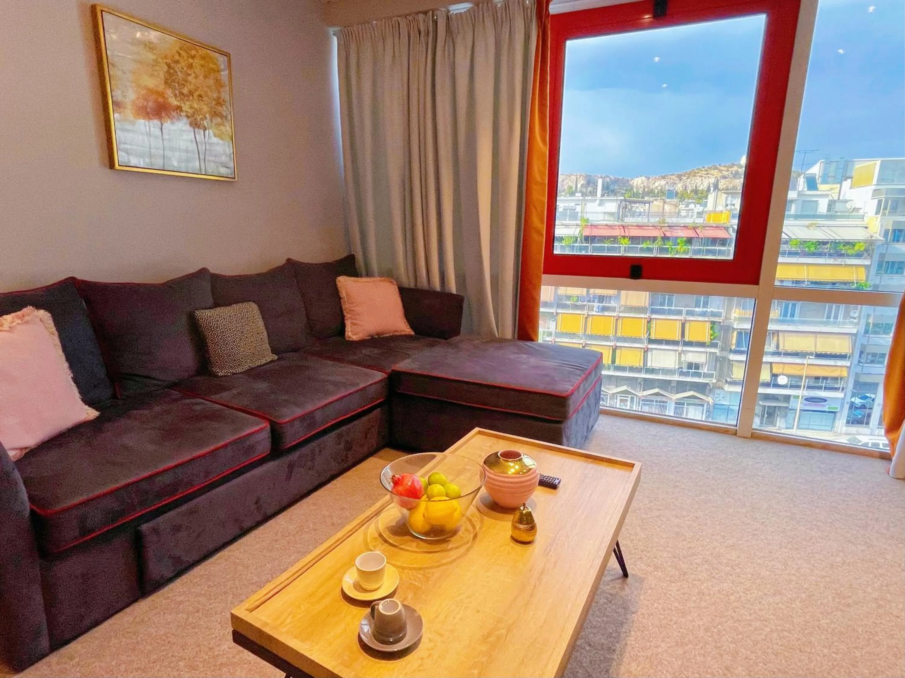 Living room in WSD Baia Acropolis Hotel Apartment