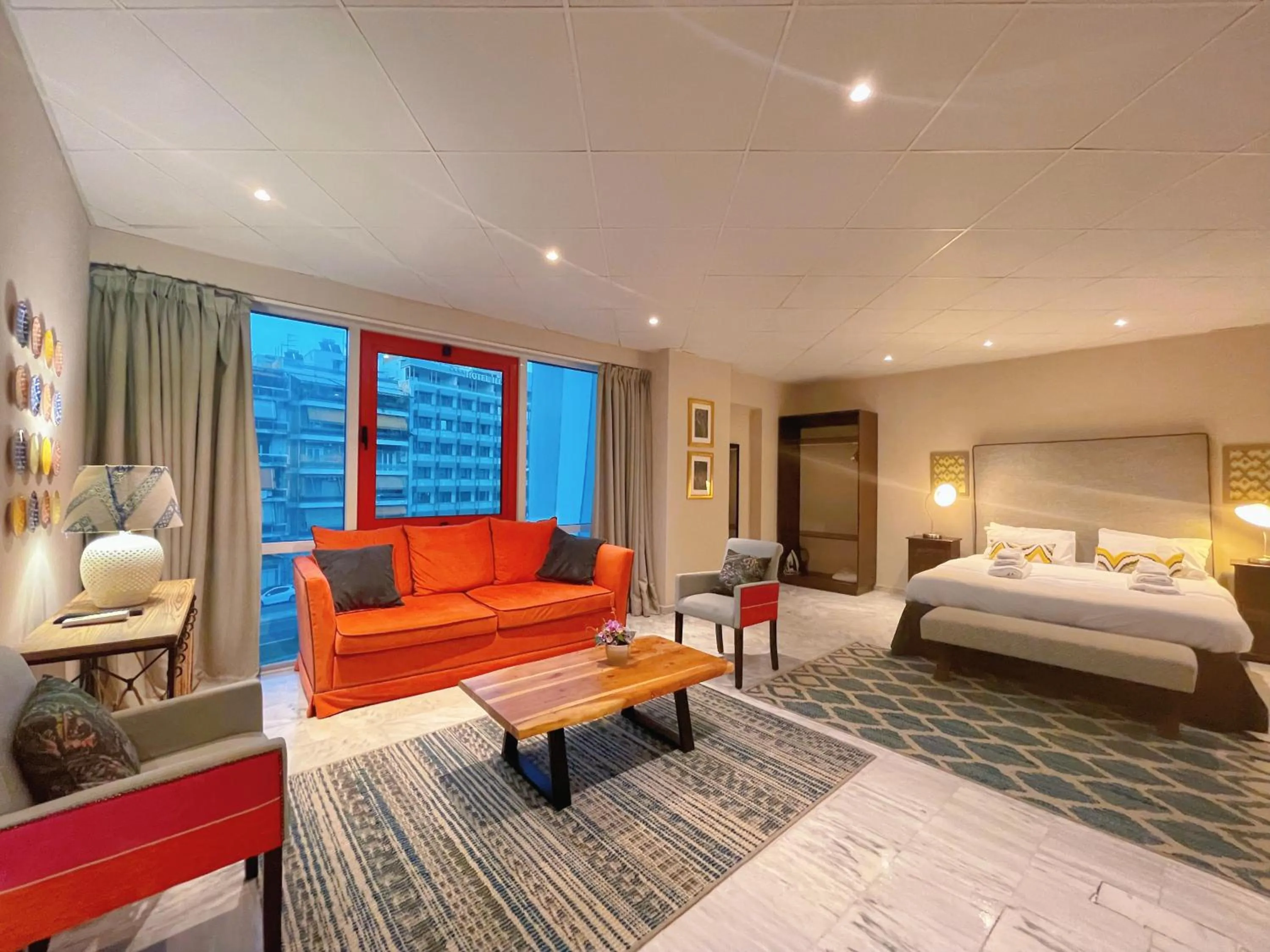 Living room in WSD Baia Acropolis Hotel Apartment