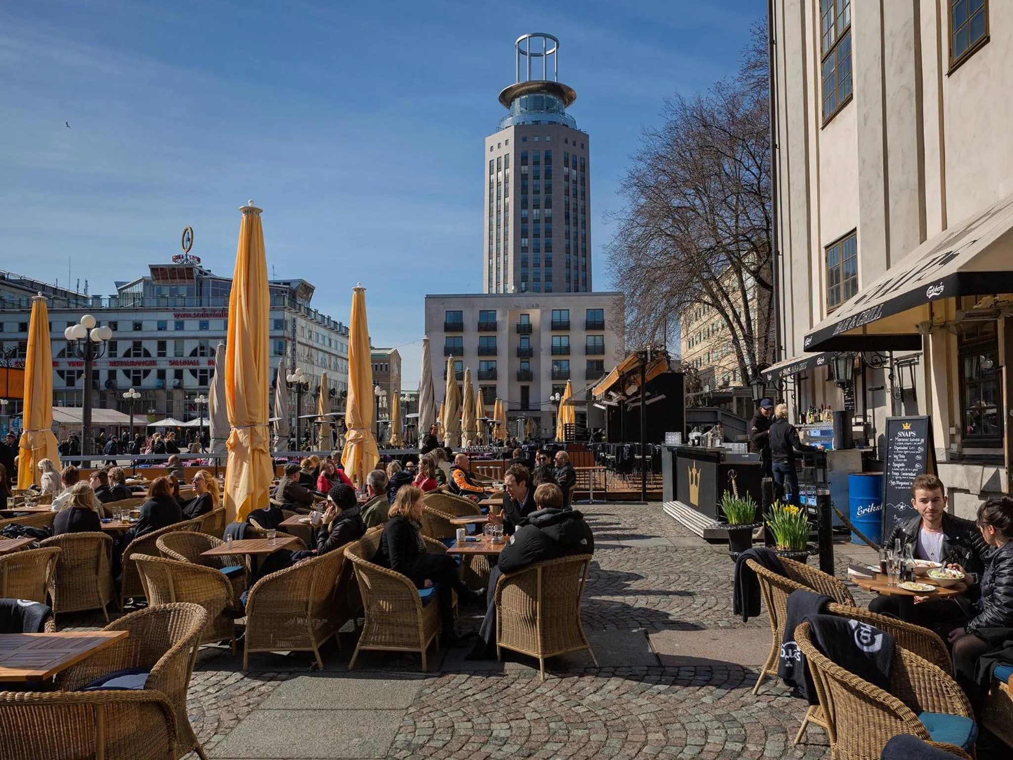 Restaurant/places to eat in Mosebacke Hostel