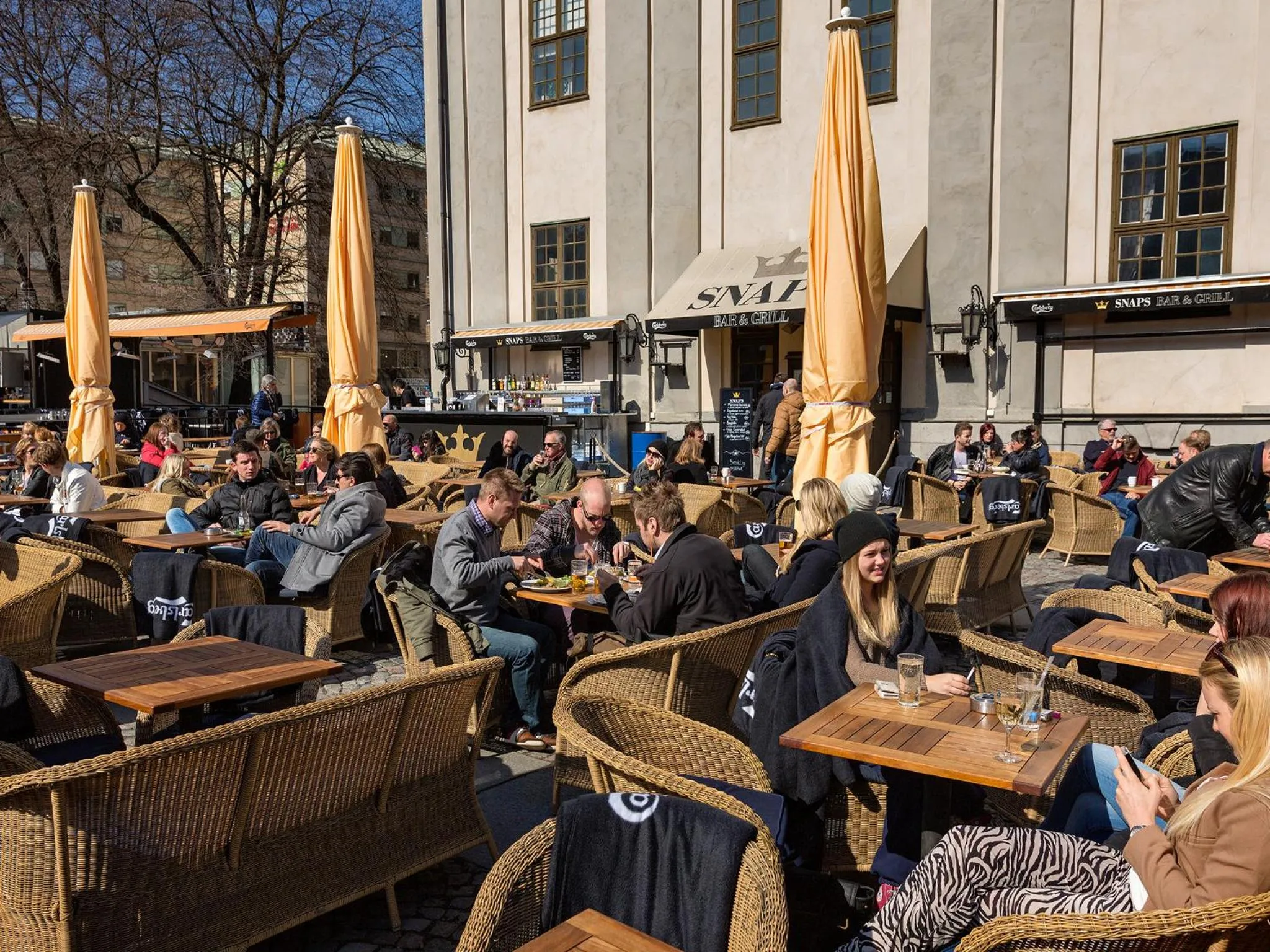 Restaurant/places to eat in Mosebacke Hostel