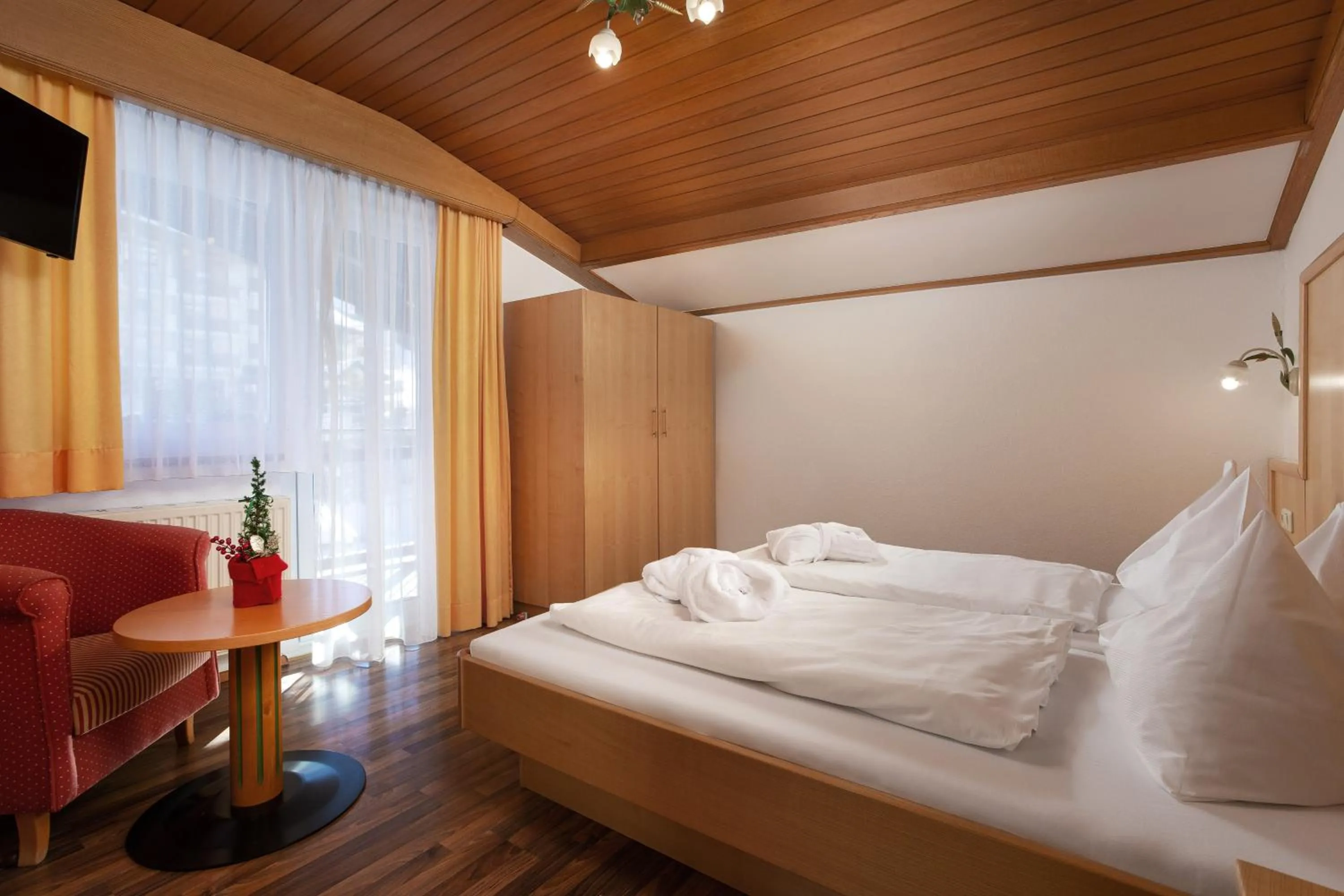Bed in Hotel Tannenberg