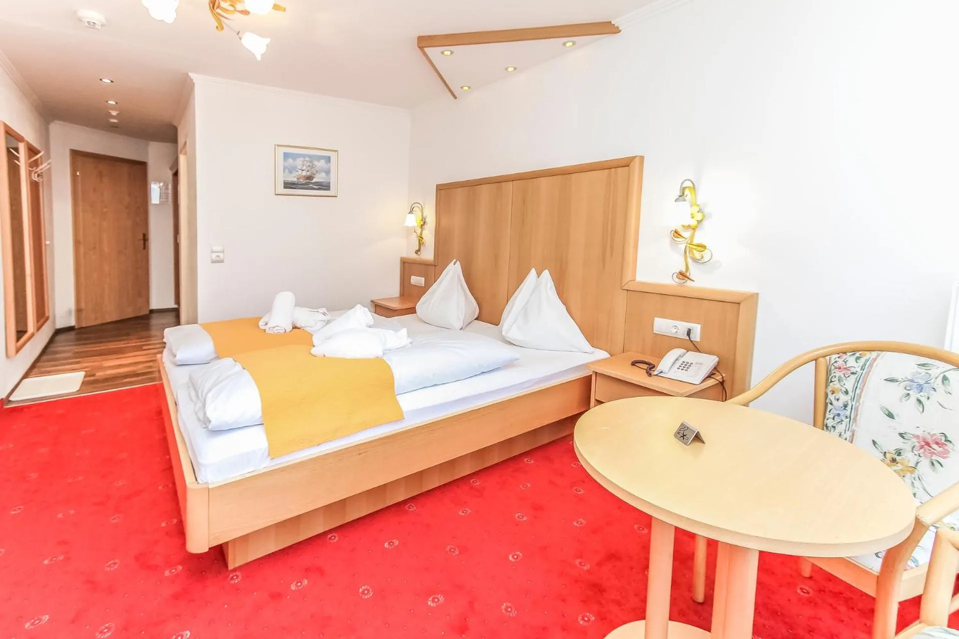 Bed in Hotel Tannenberg
