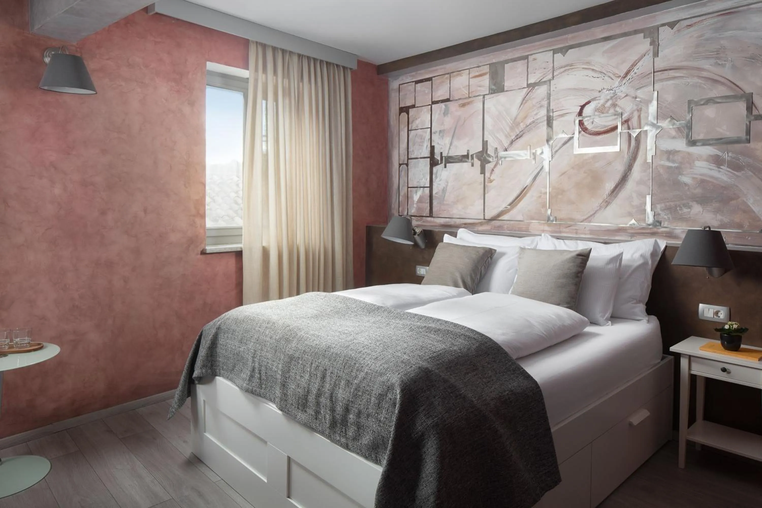 Bed in Mirakul Residence in a cute historic town