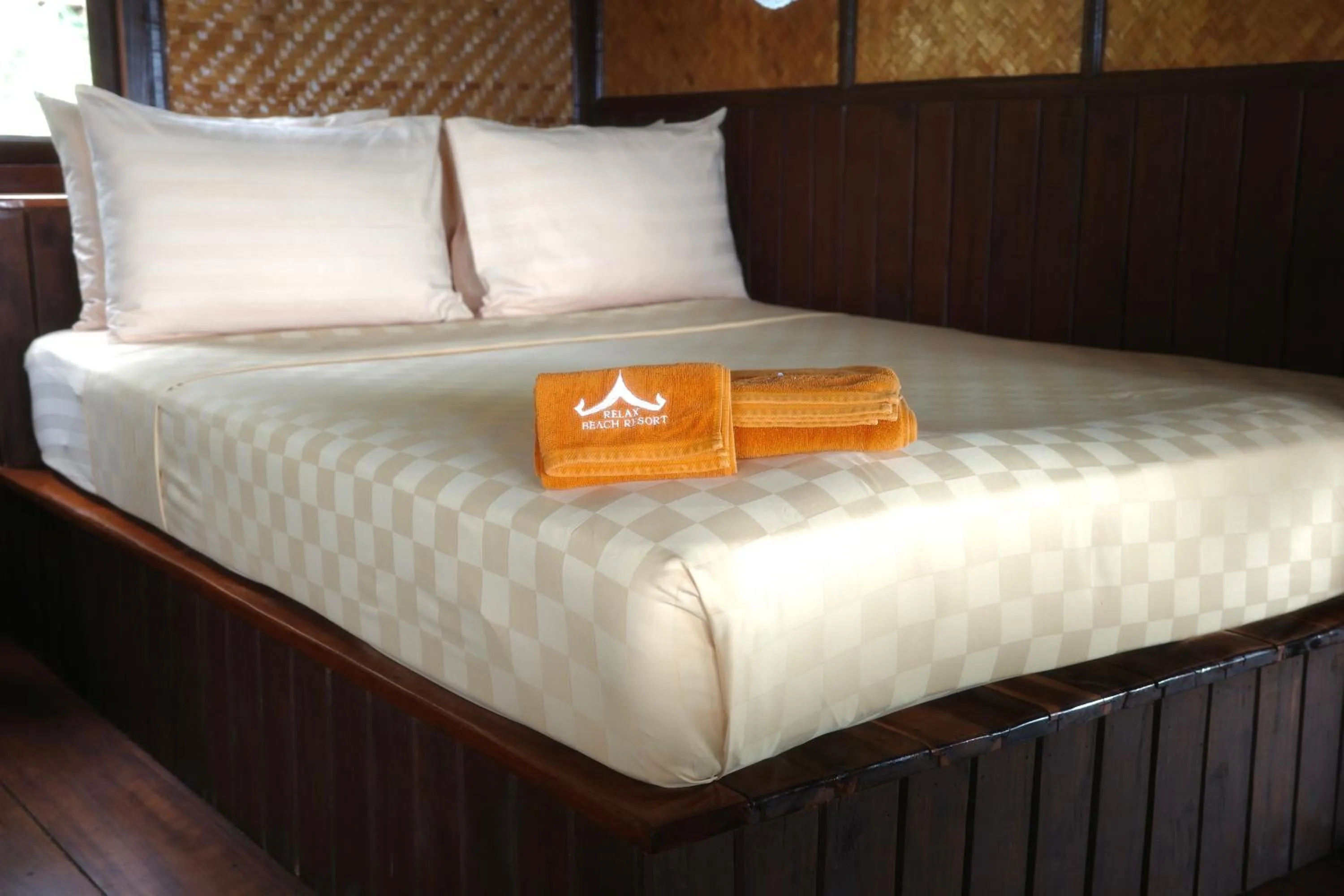 Bed in Phi Phi Relax Beach Resort