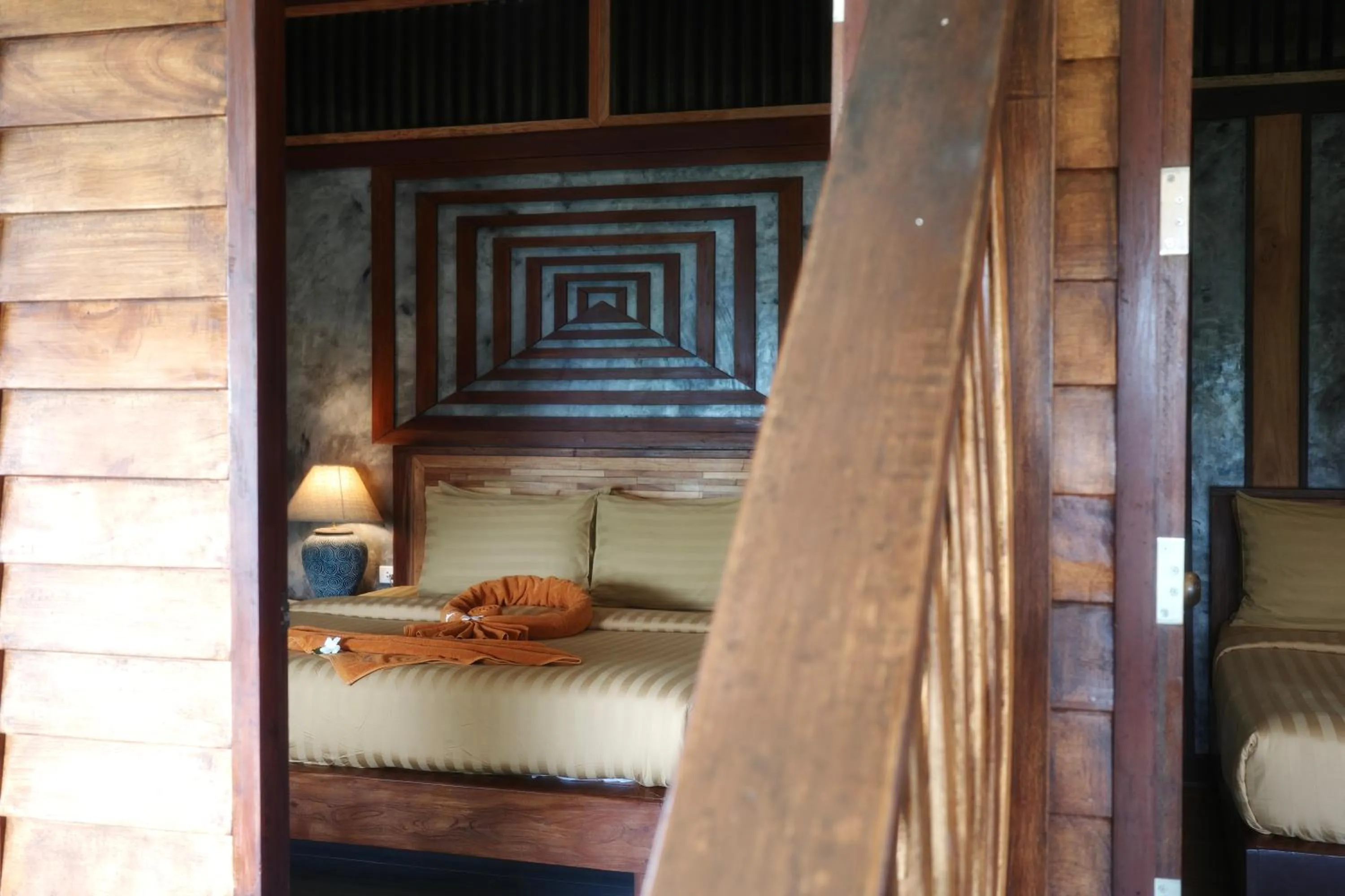 Bed in Phi Phi Relax Beach Resort