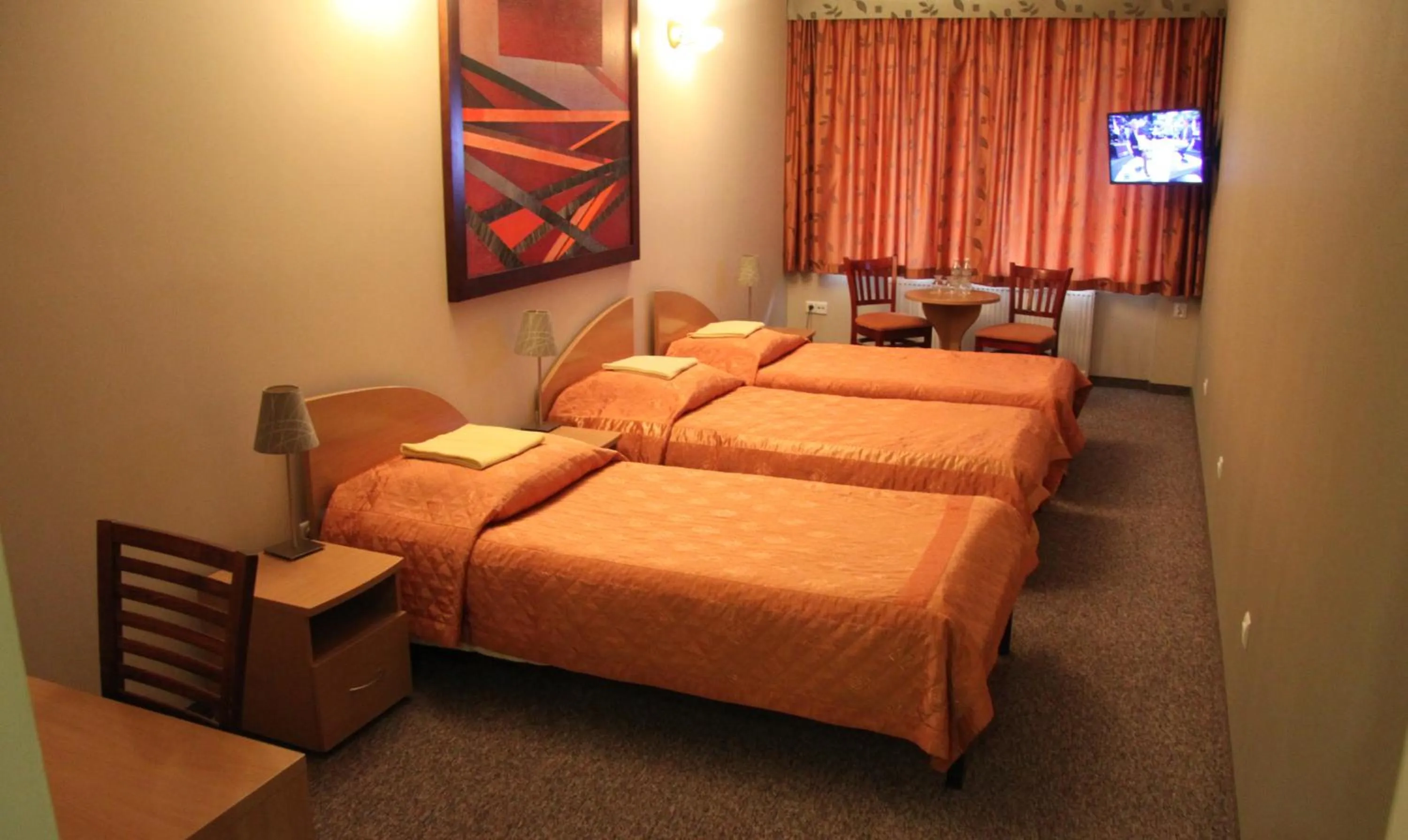 Bed in Hotel Dunajec