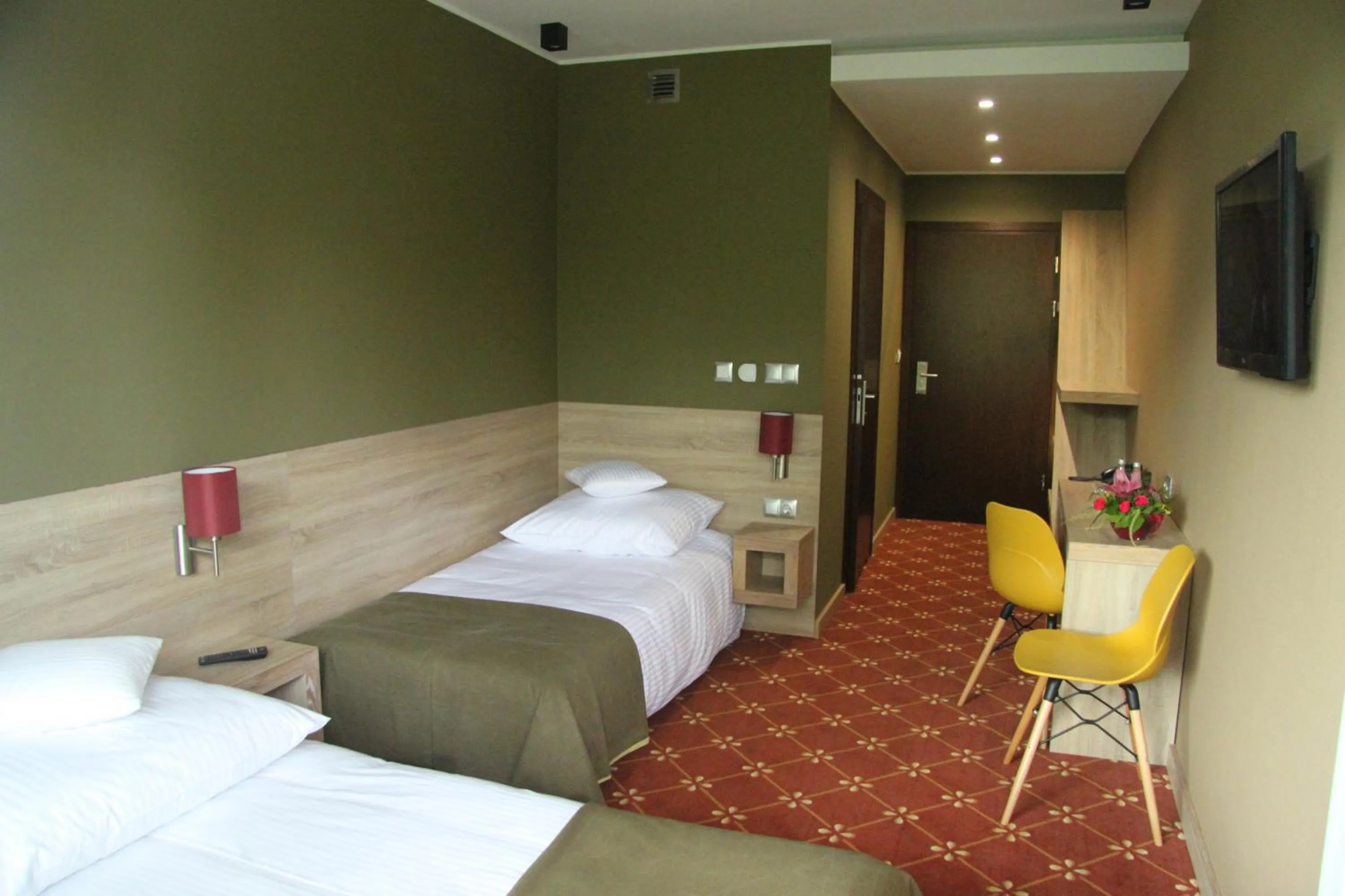 Bed in Hotel Dunajec