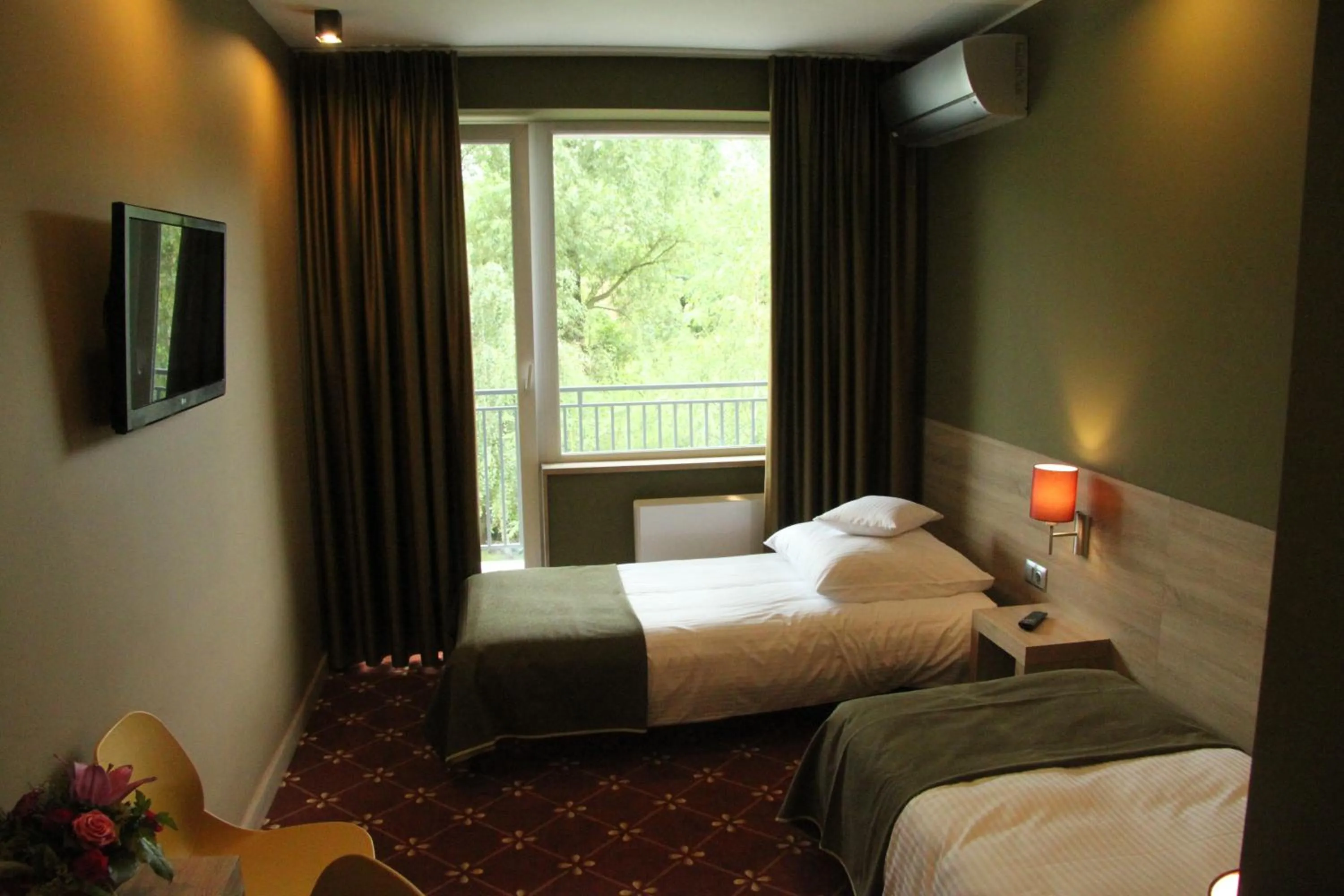 Bed in Hotel Dunajec