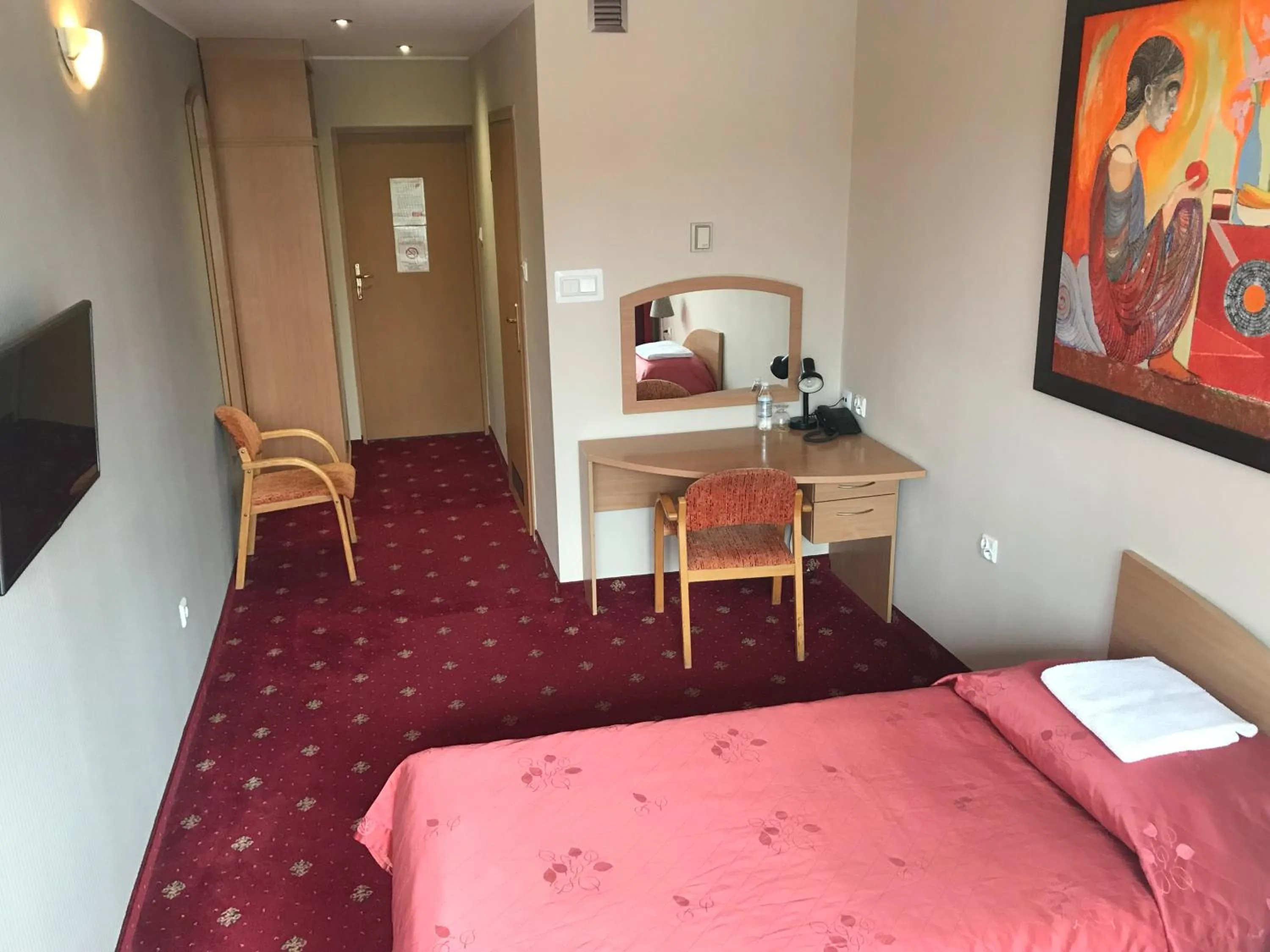 Bed in Hotel Dunajec