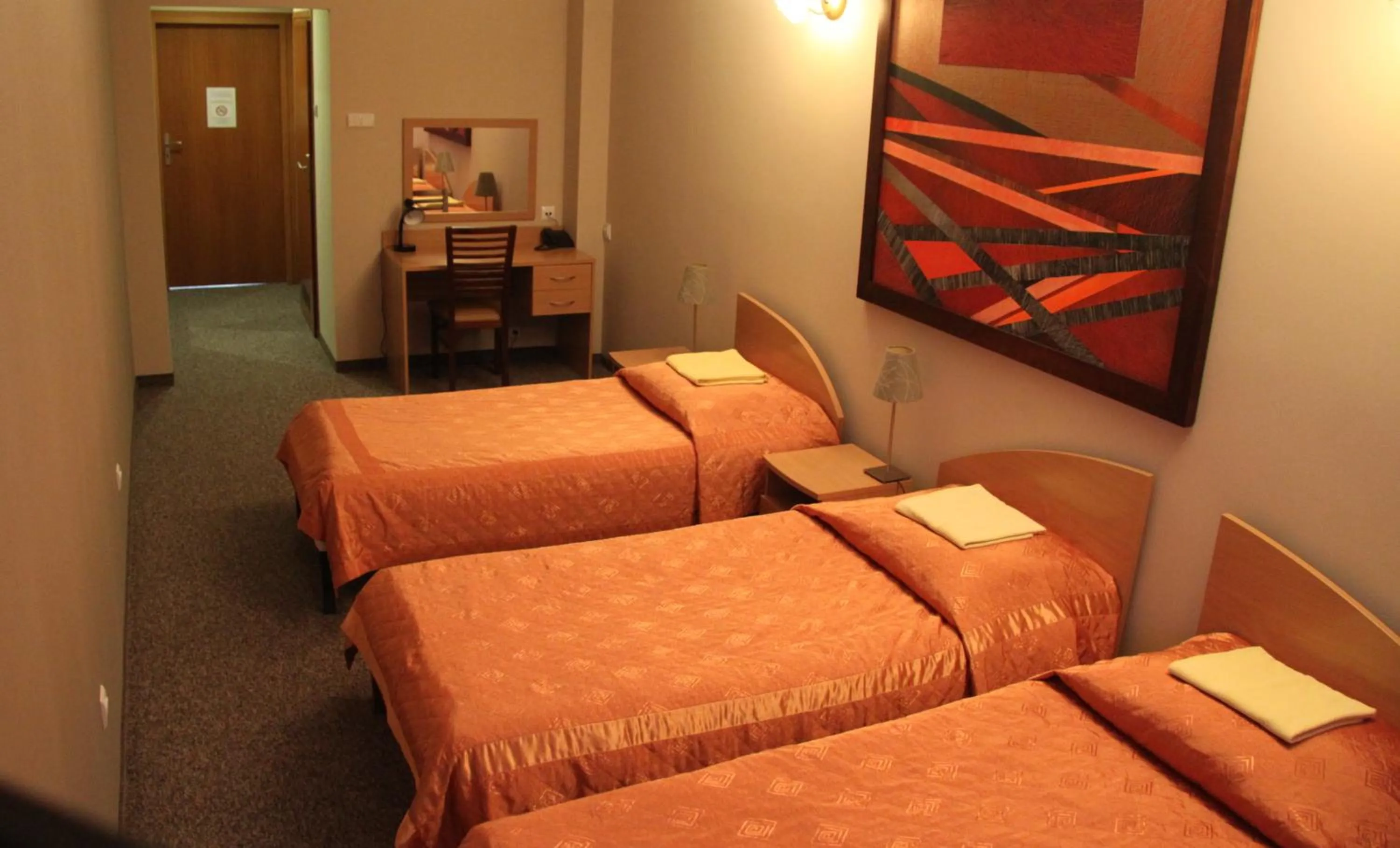 Bed in Hotel Dunajec