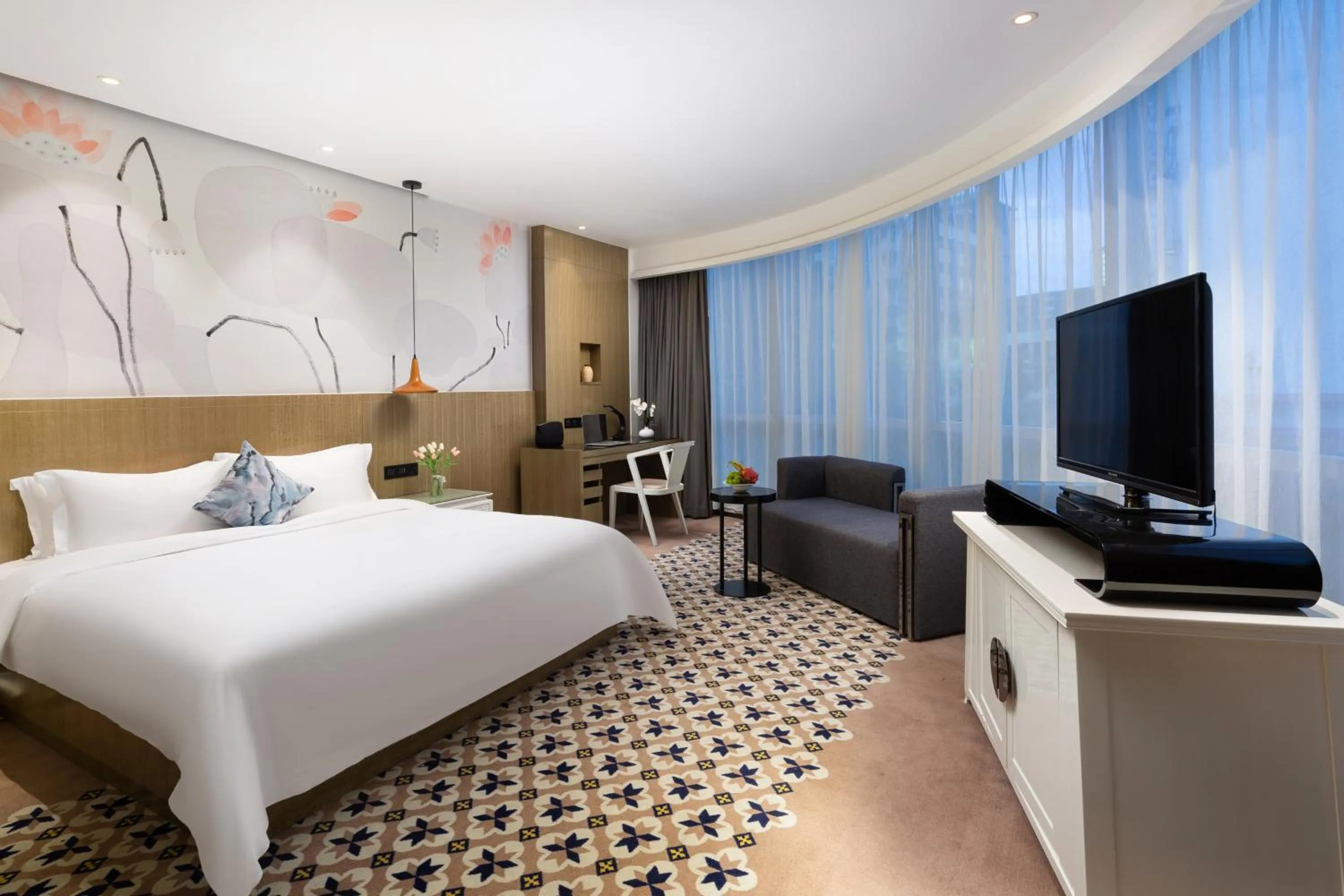 Bed in Paco Hotel Gangding Metro Guangzhou