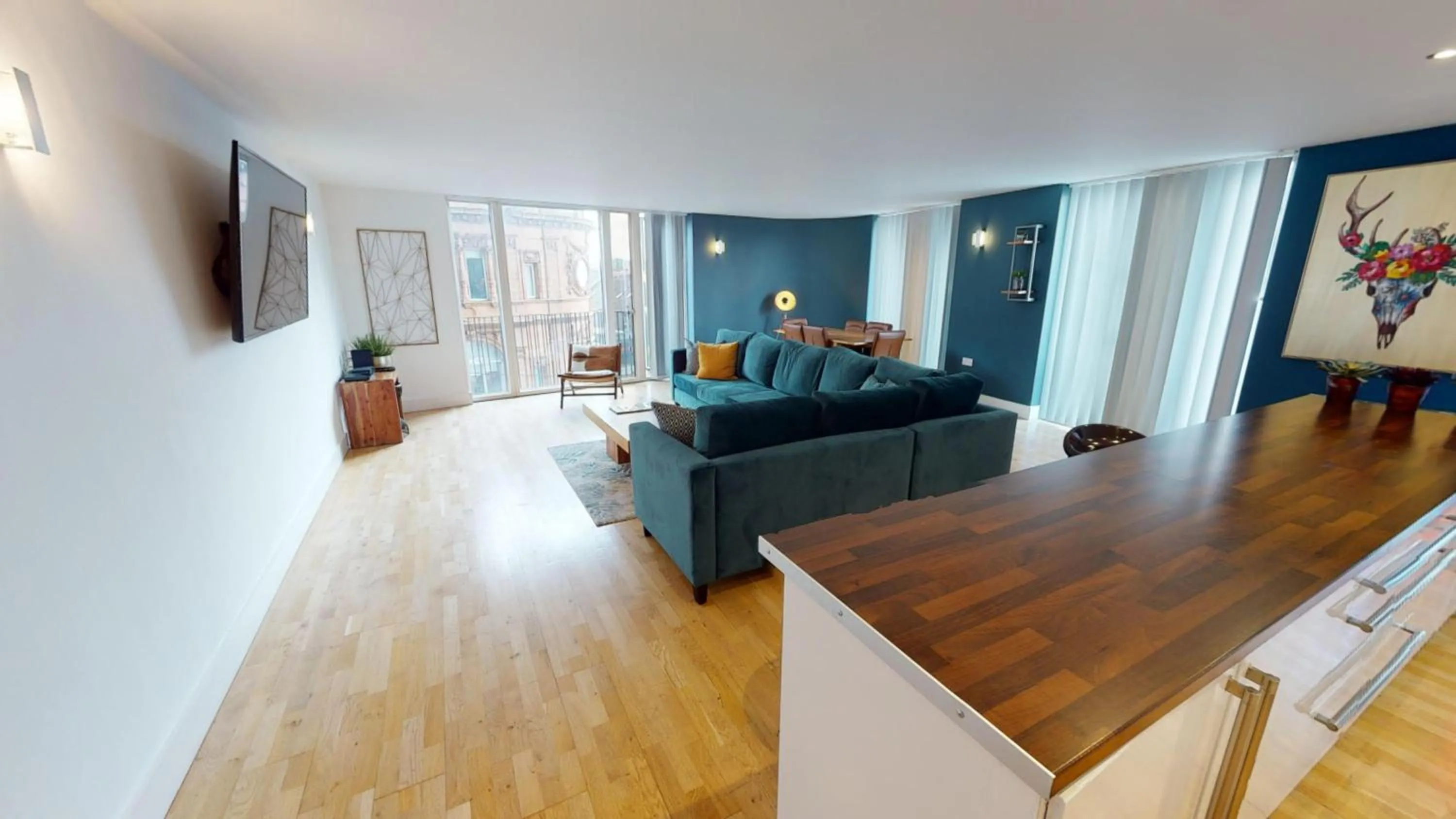 Living room in The Sinclair Building