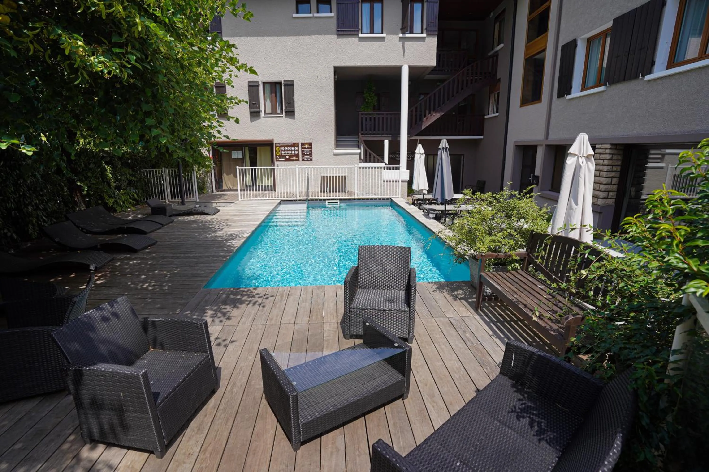 Patio in Auberge Le Semnoz