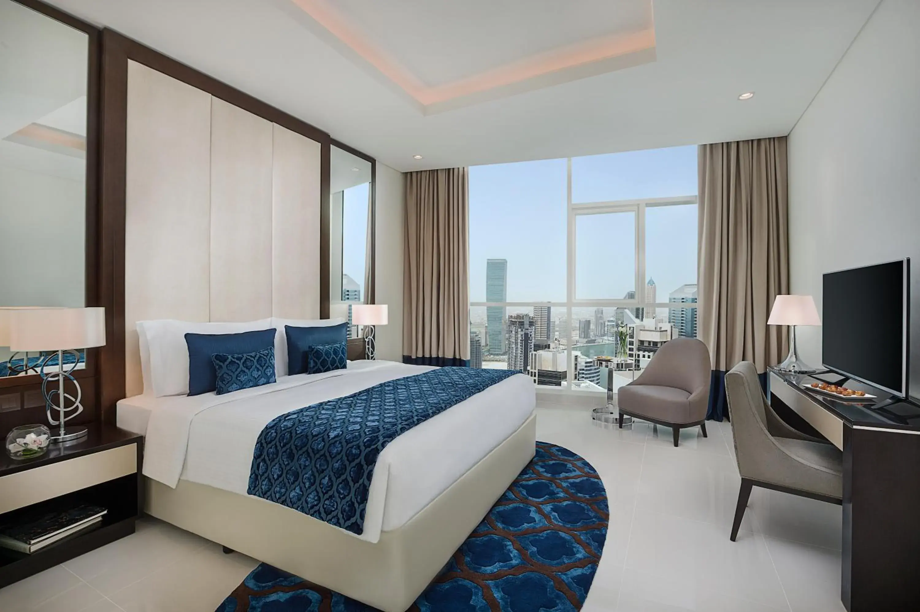 One Bedroom Suite with Private Balcony - Partial Burj Khalifa View in DAMAC Maison Distinction One Bedroom Suite with Private Balcony - Partial Burj Khalifa View in DAMAC Maison Distinction