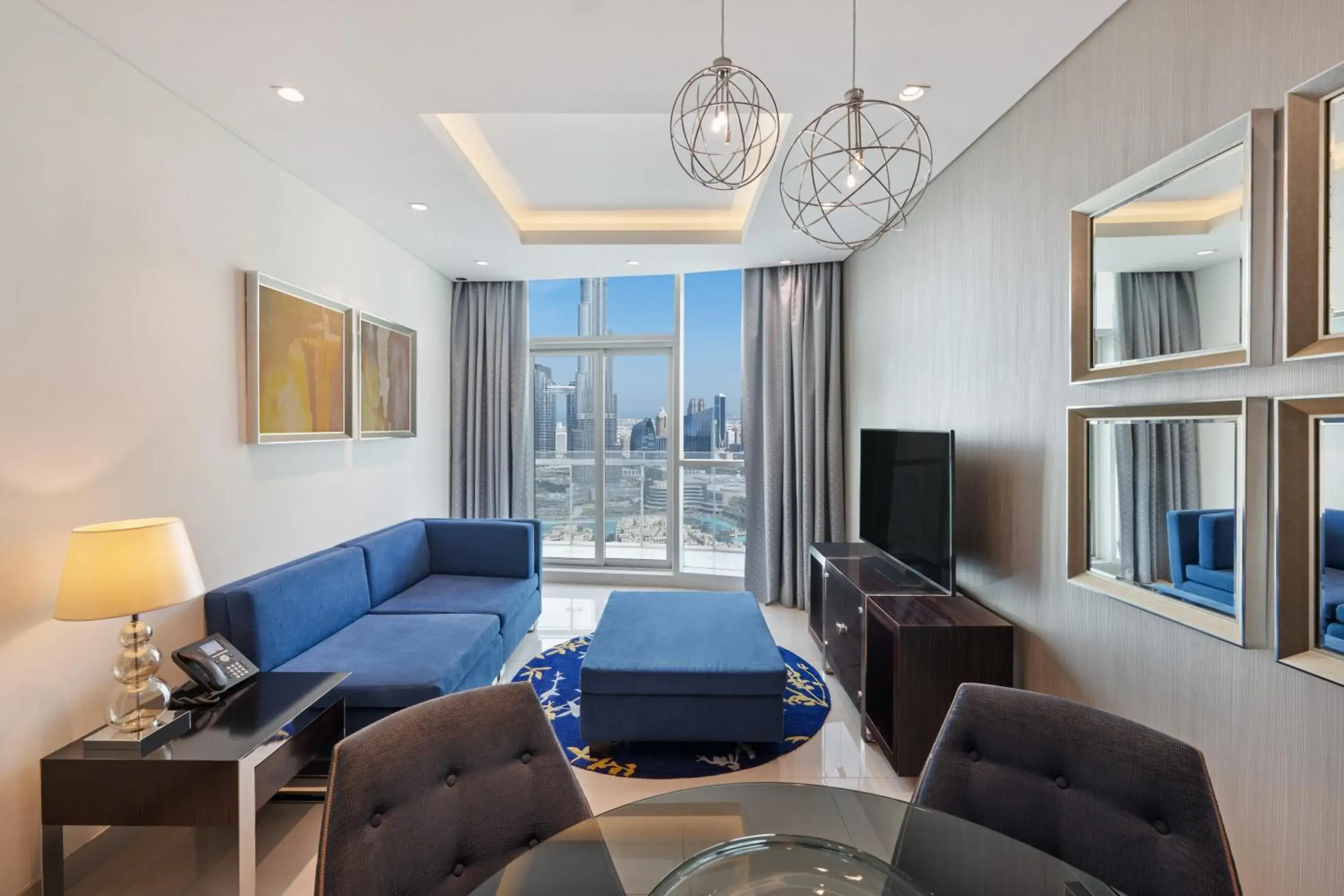 Two Bedroom Suite with Private Balcony - Burj Khalifa View in DAMAC Maison Distinction Two Bedroom Suite with Private Balcony - Burj Khalifa View in DAMAC Maison Distinction