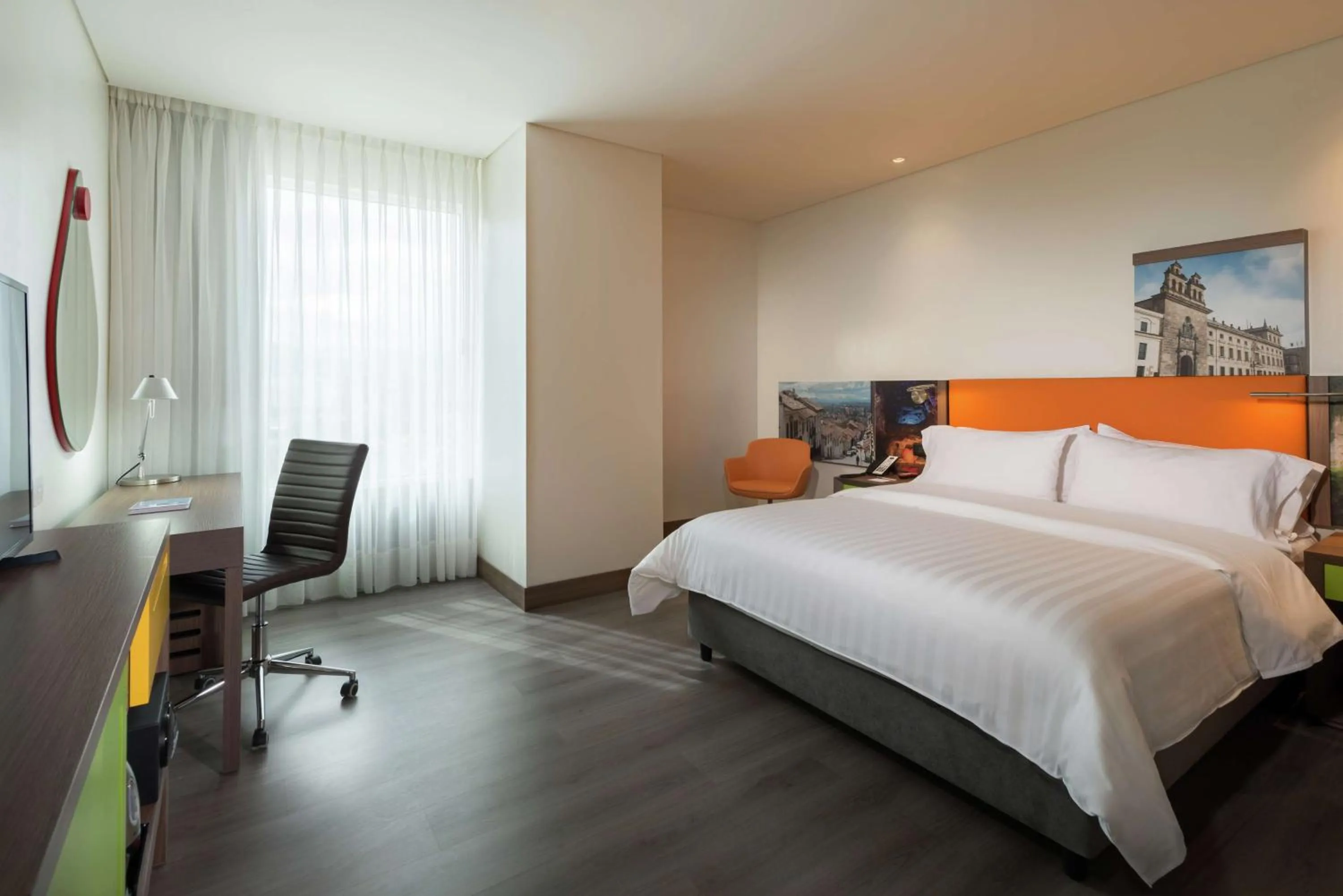 Bedroom, Bed in Hampton By Hilton Bogota Airport