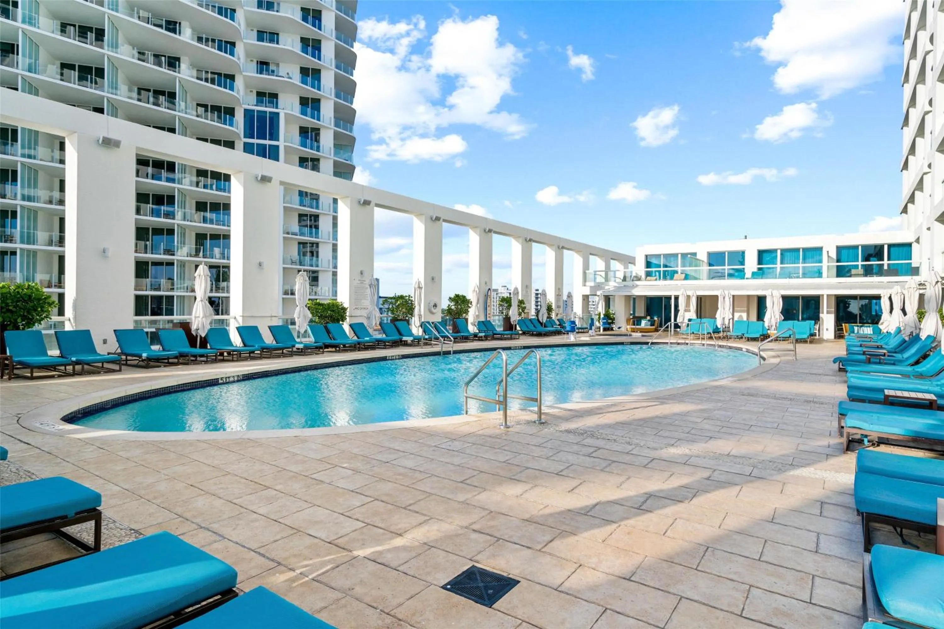 Pool view in Conrad Fort Lauderdale Beach