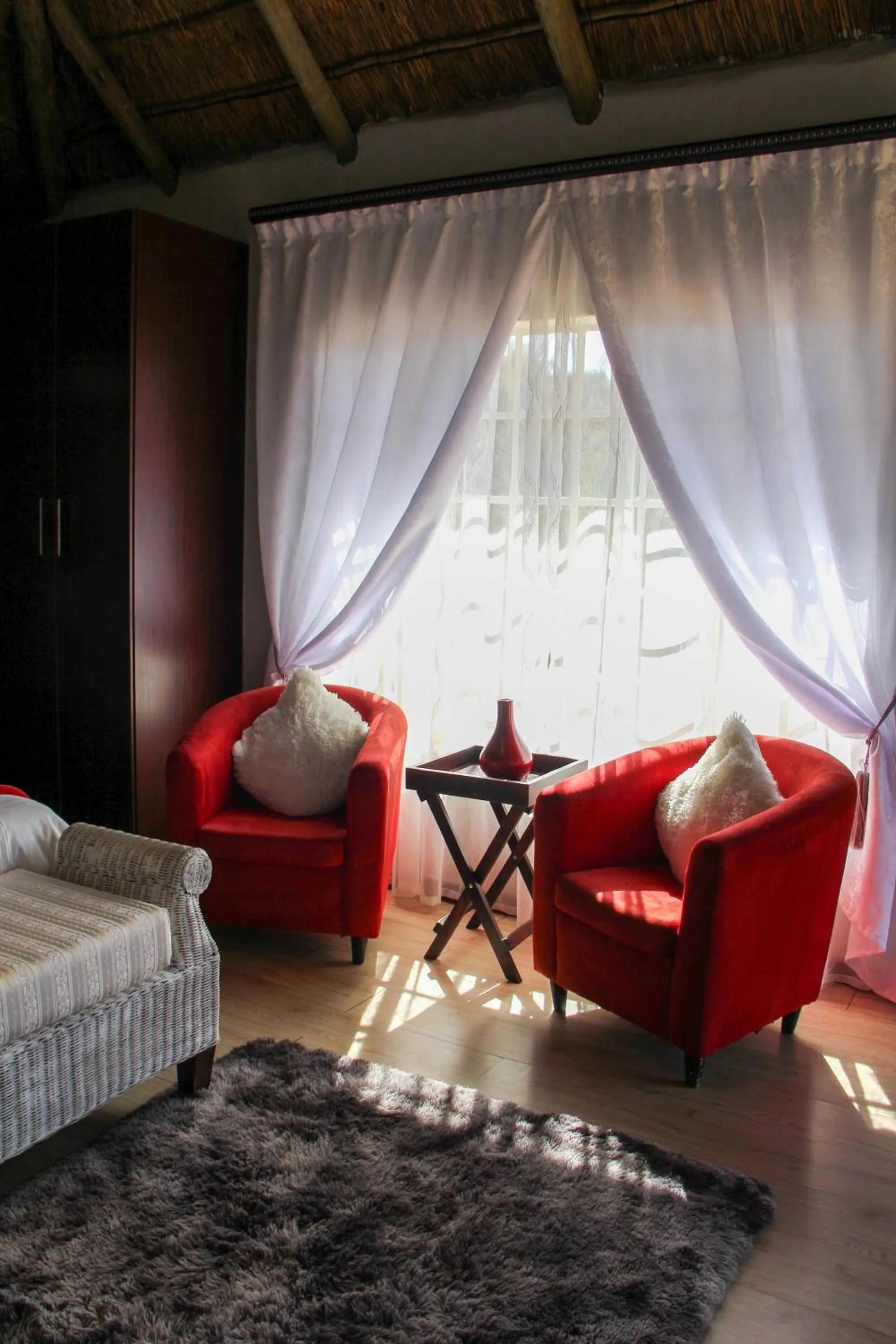 Seating area in Tava Lingwe Game Lodge & Wedding Venue