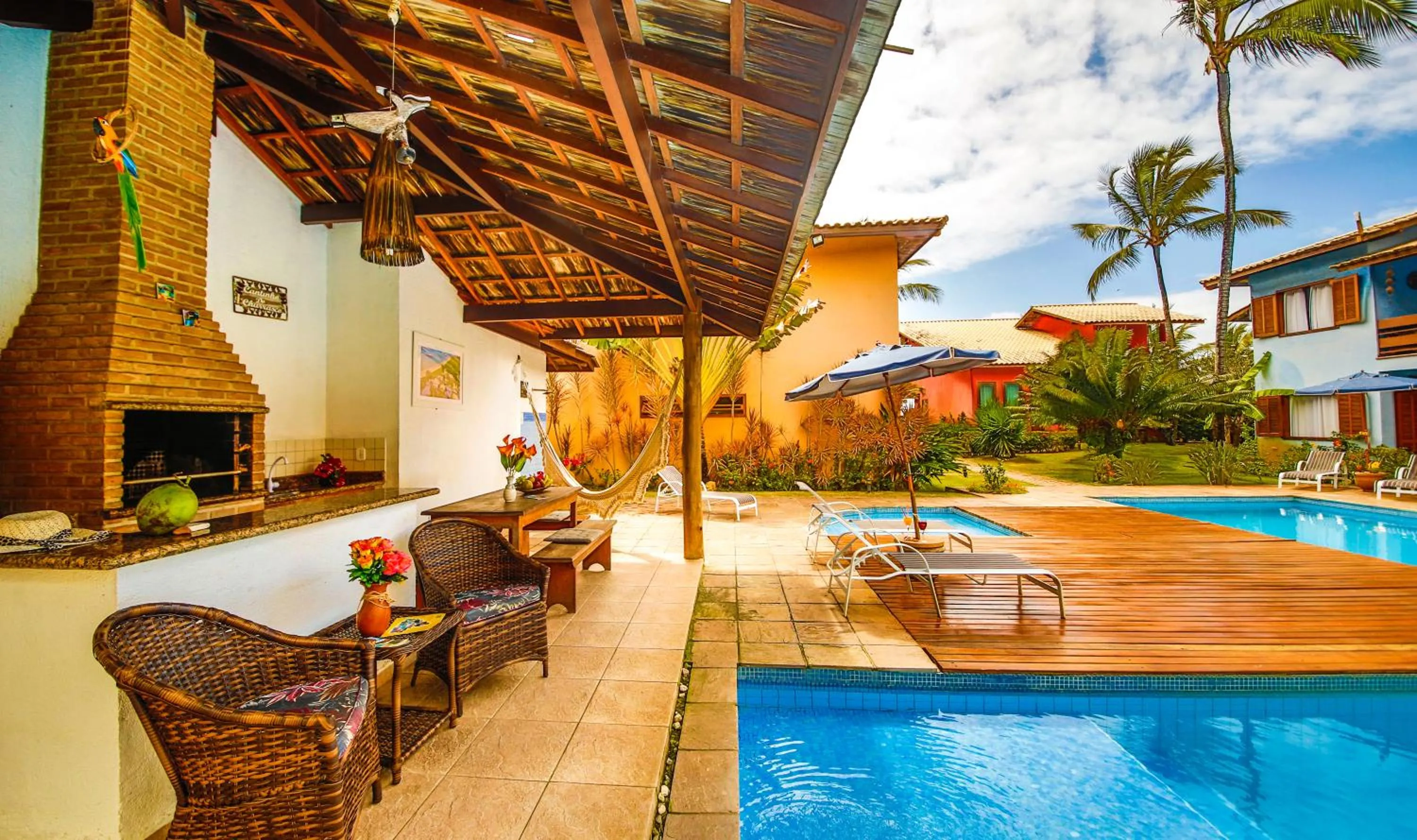 BBQ facilities in Residence Pé na Areia