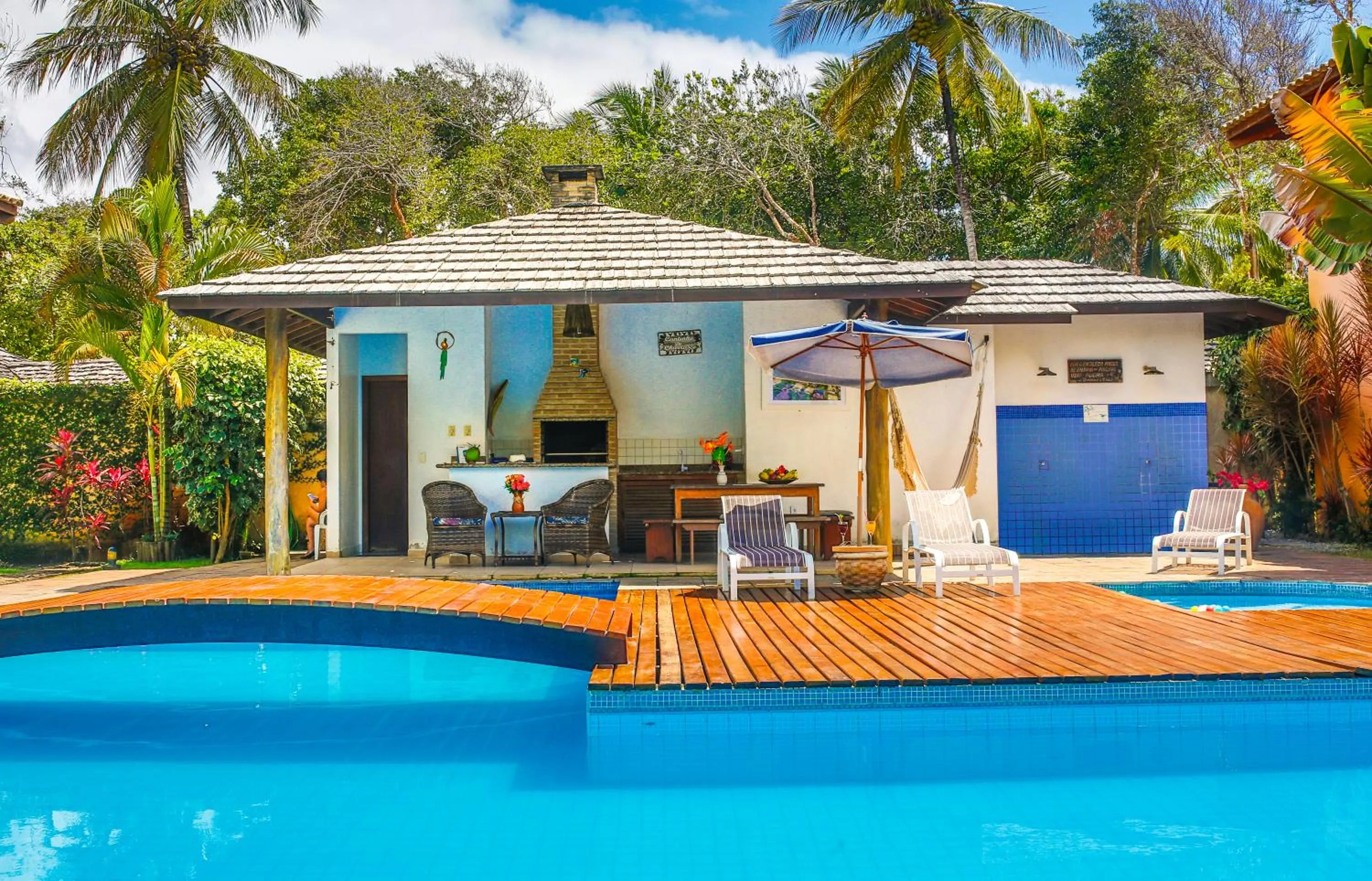 BBQ facilities in Residence Pé na Areia