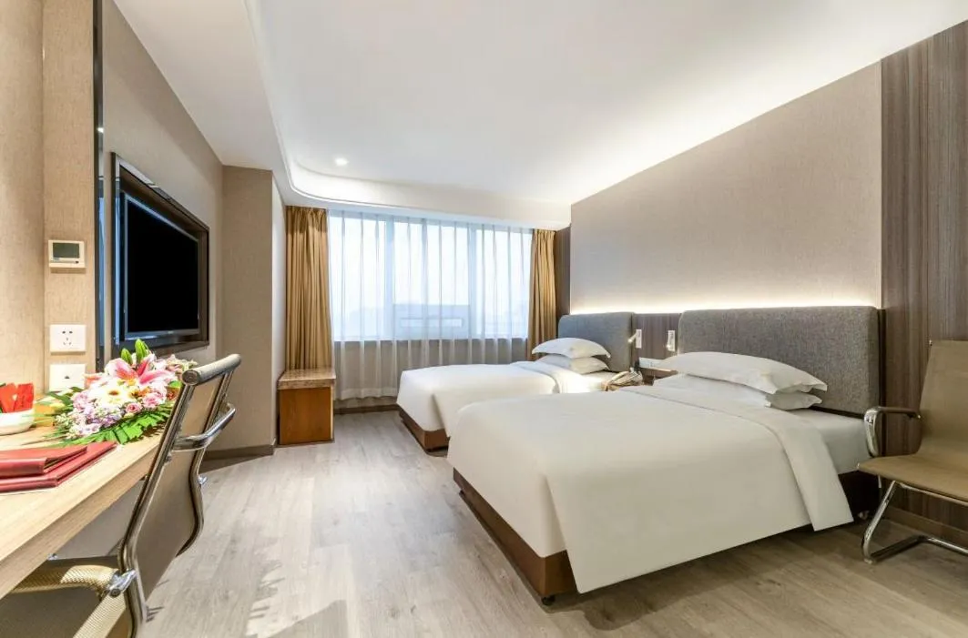 Bed in Jinan Yuquan Simpson Hotel
