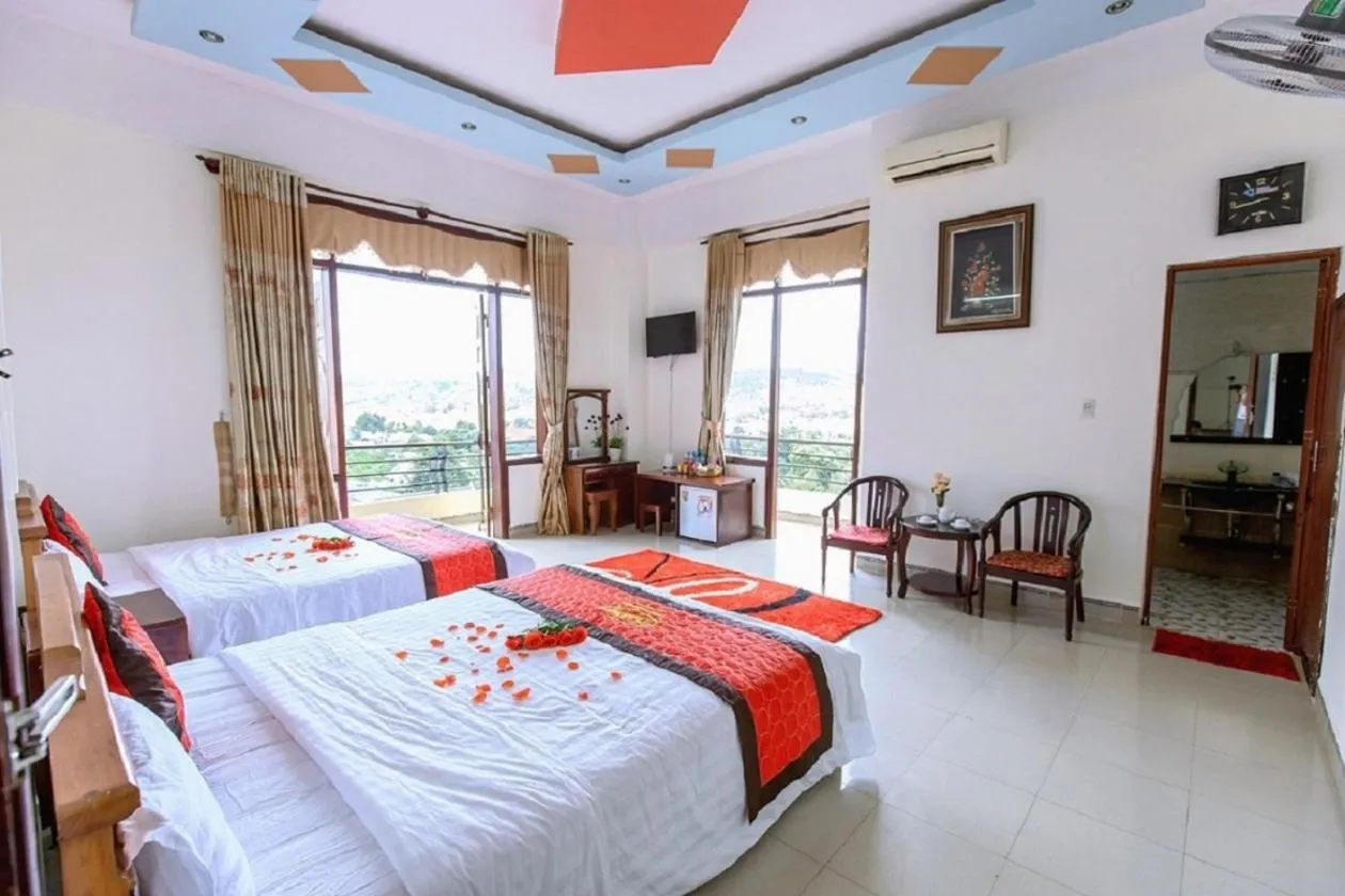 Bed in Sai Gon Dak Nong Hotel