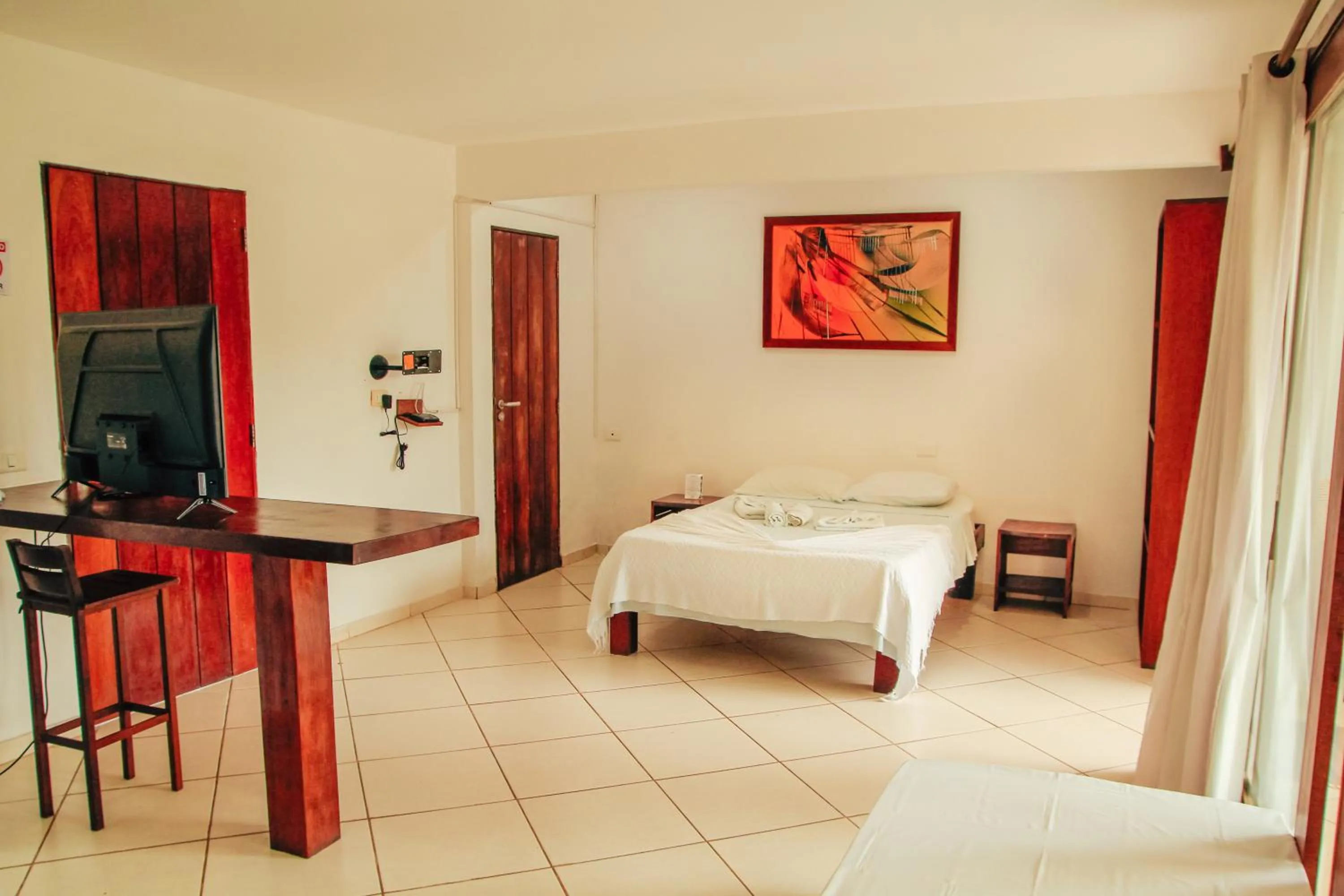 Bed in Pipa Panorama Aparthotel