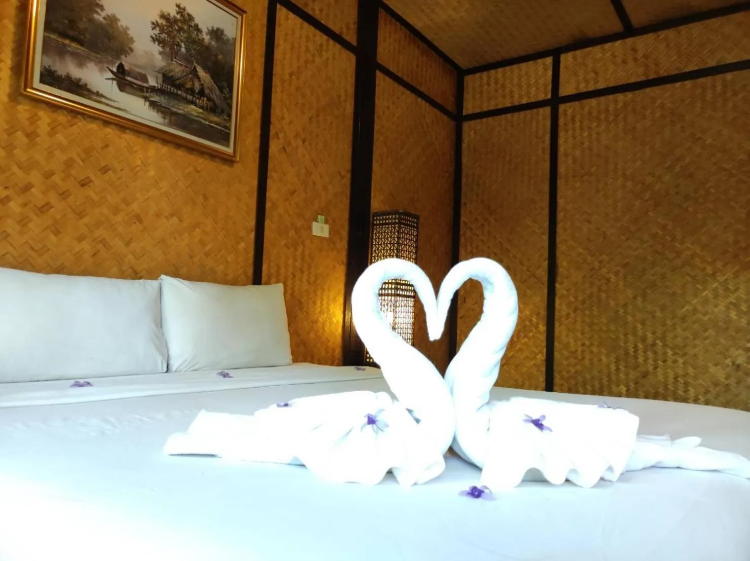 Bed in Nakakiri Resort & Spa