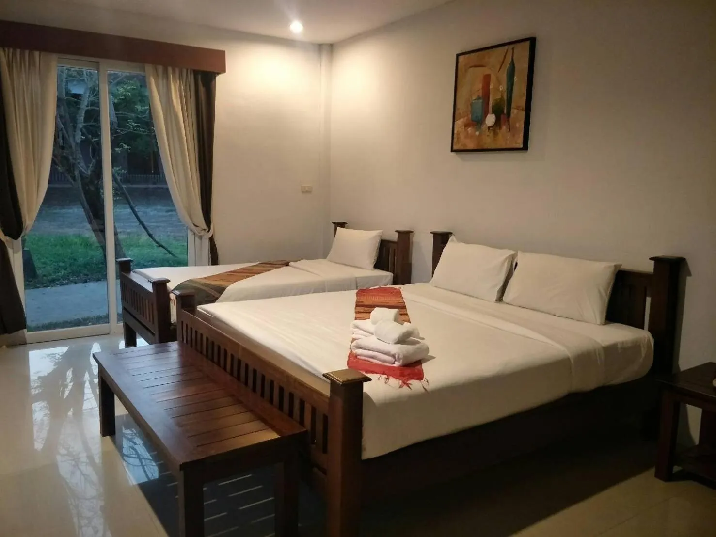 Bed in Nakakiri Resort & Spa