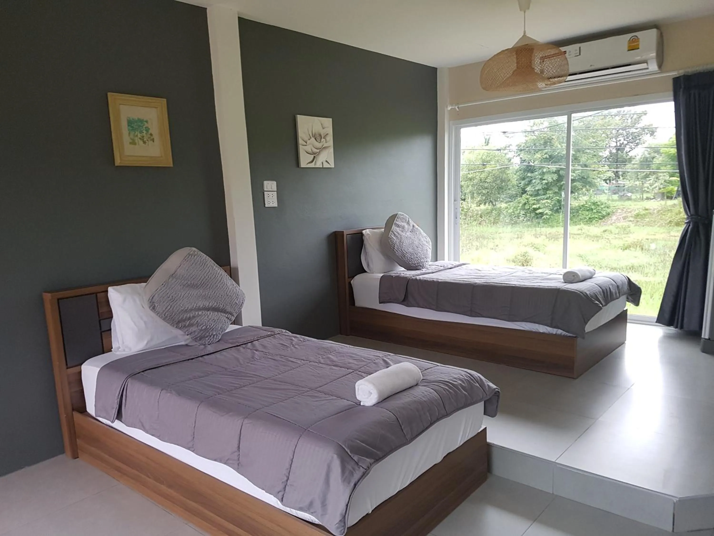 Bed in Suwi Coco Ville Resort