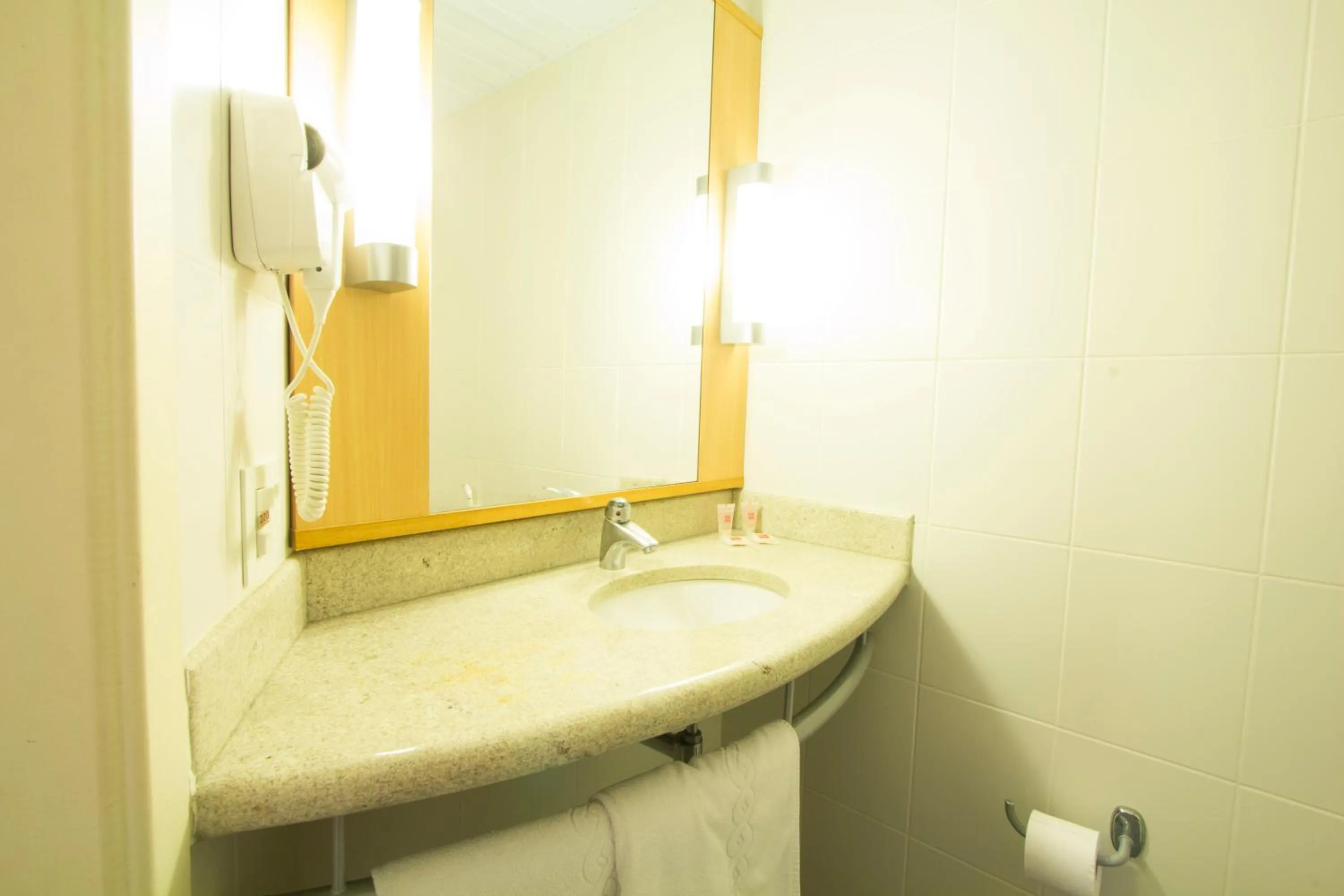 Bathroom in ibis Presidente Prudente Manoel Goulart