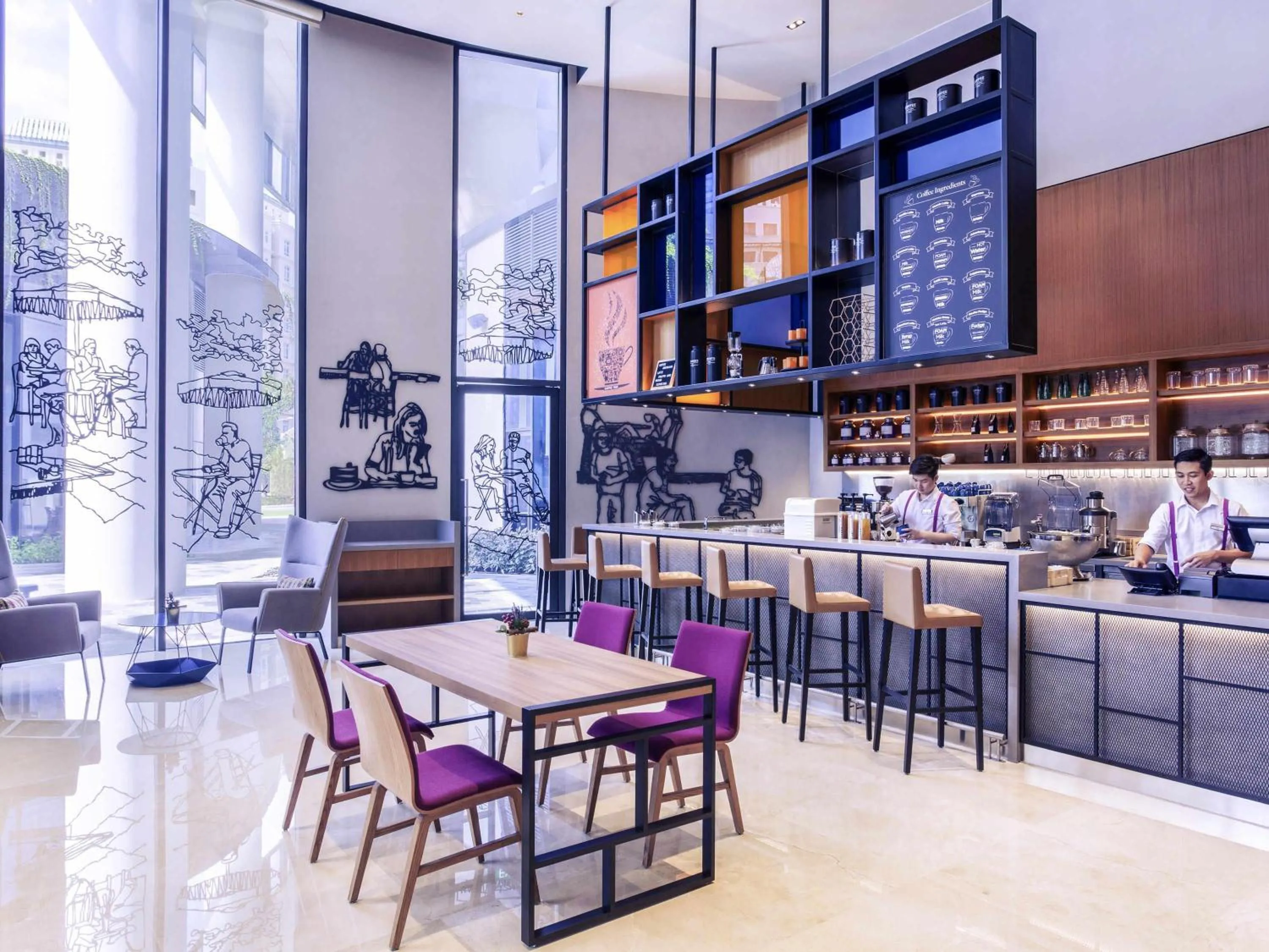 Restaurant/places to eat in Mercure Singapore On Stevens