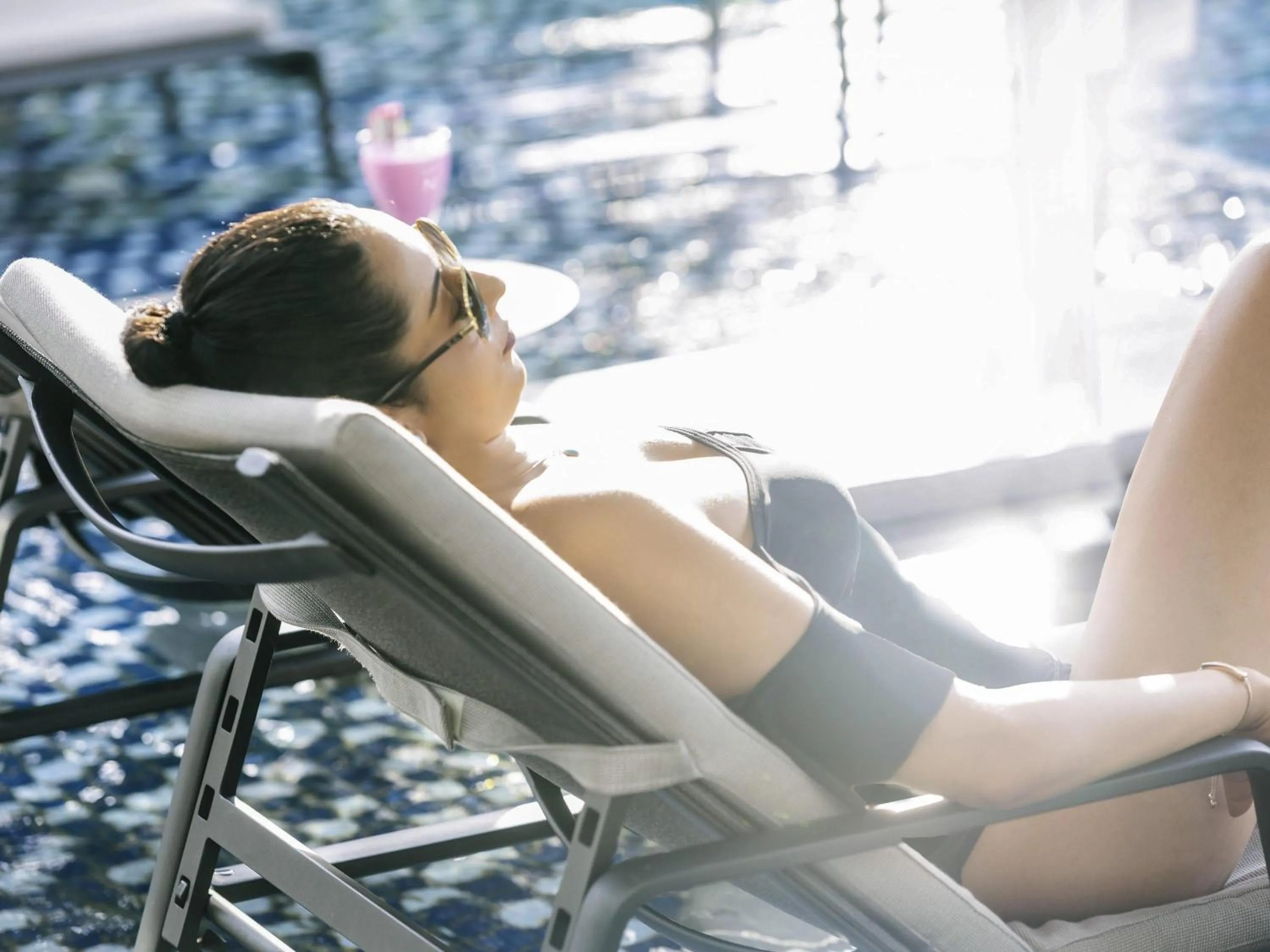 Pool view in Novotel Singapore On Stevens