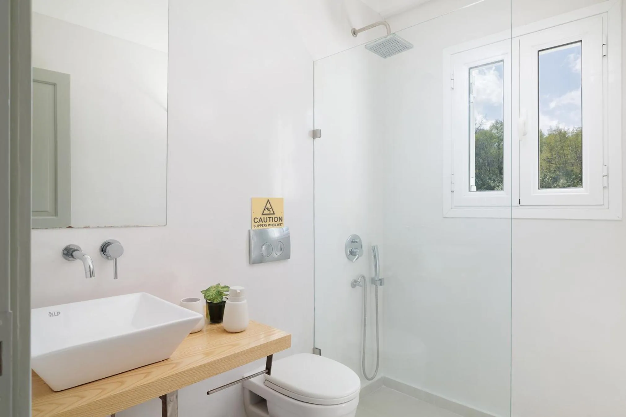 Shower in Villa Levanda by WhiteDream Villas