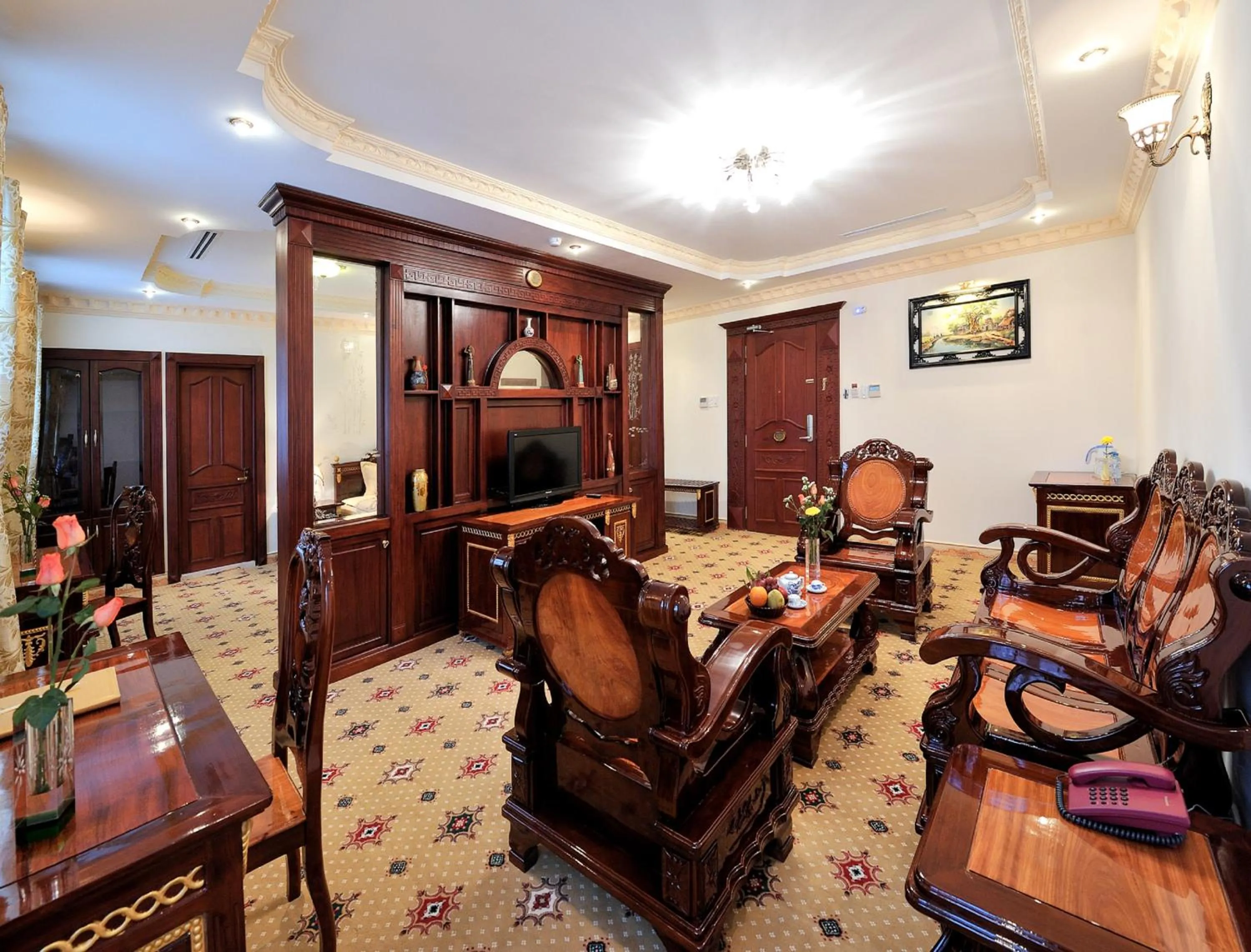 Living room in New Pacific Hotel