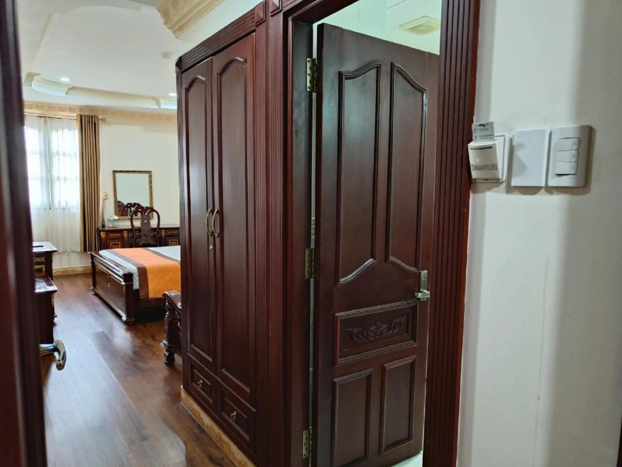 Bed in New Pacific Hotel