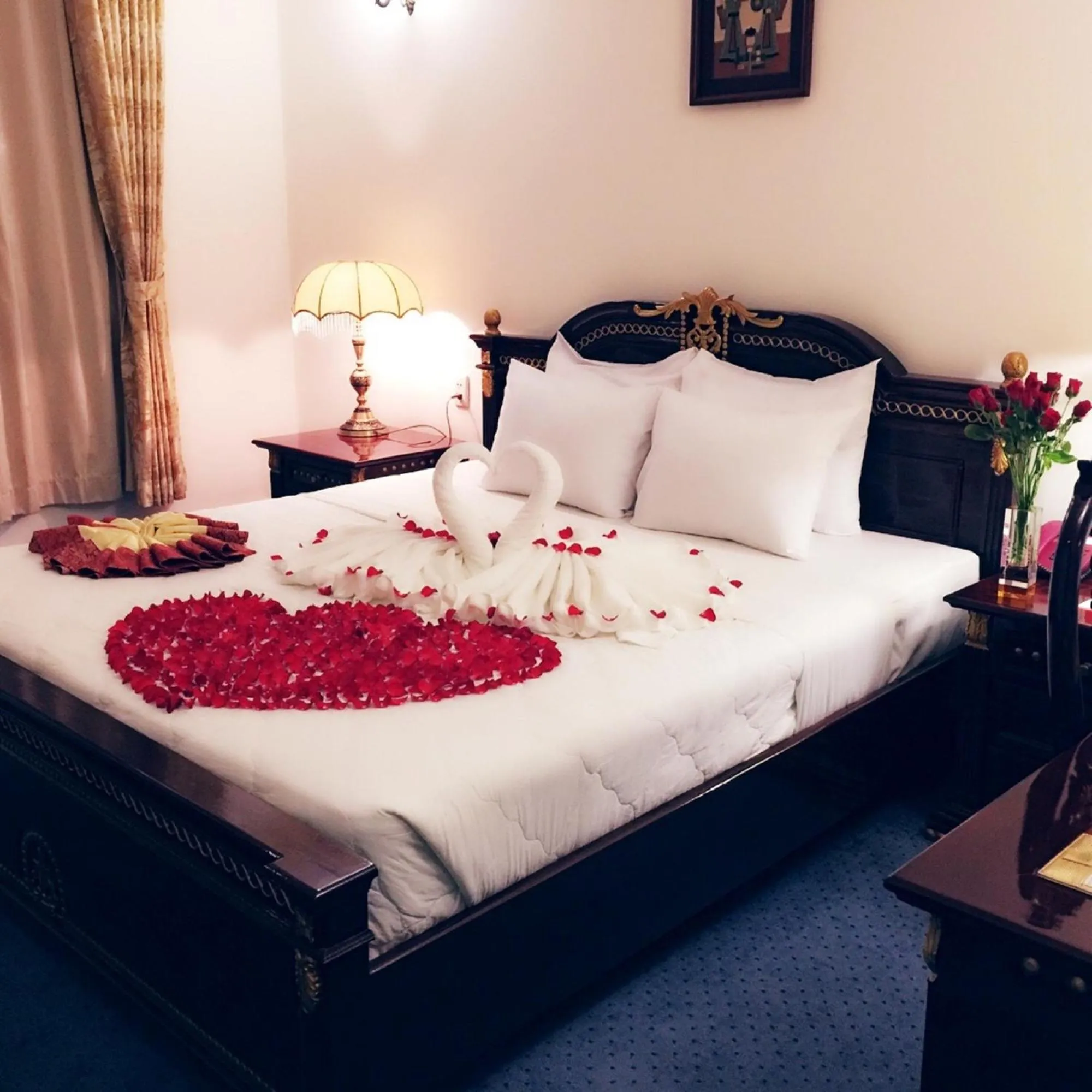 Bed in New Pacific Hotel