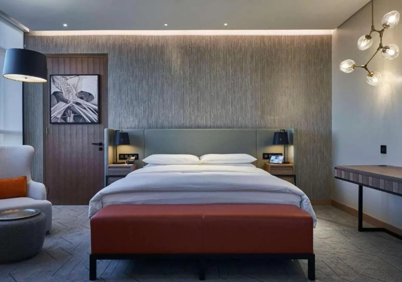 Bed in Mysk Al Mouj Hotel