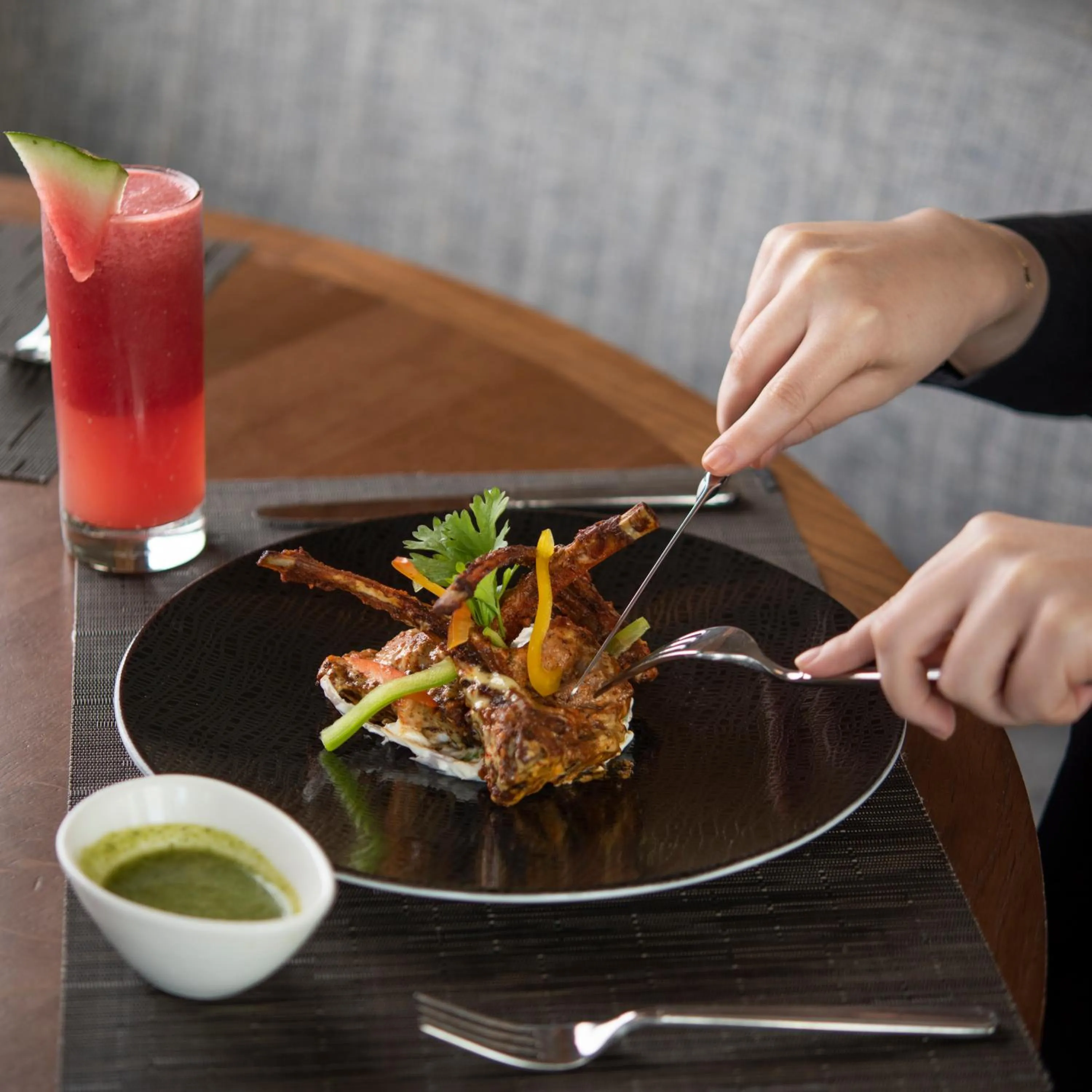 Food in Mysk Al Mouj Hotel