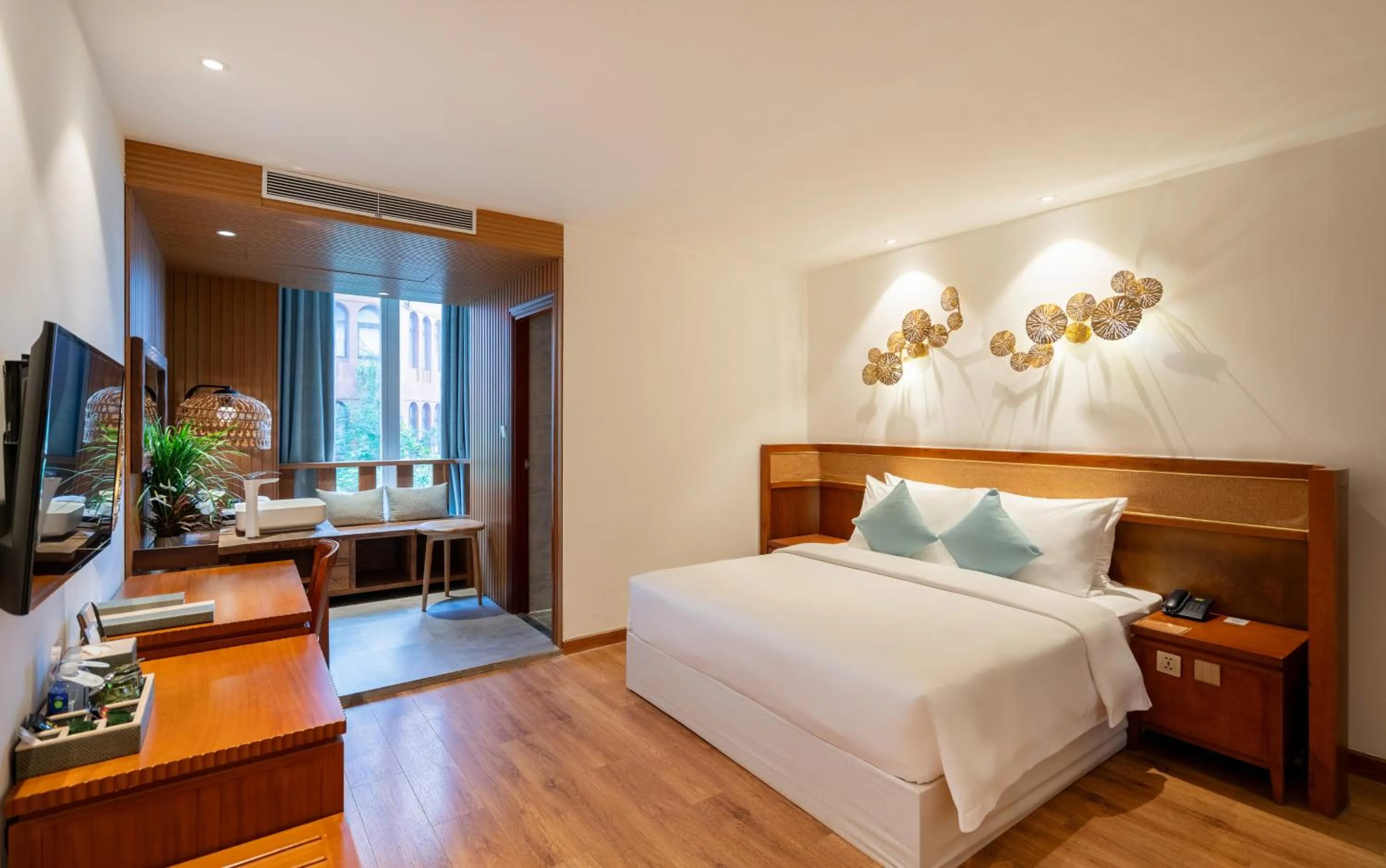 Bed in A&EM Art Hotel