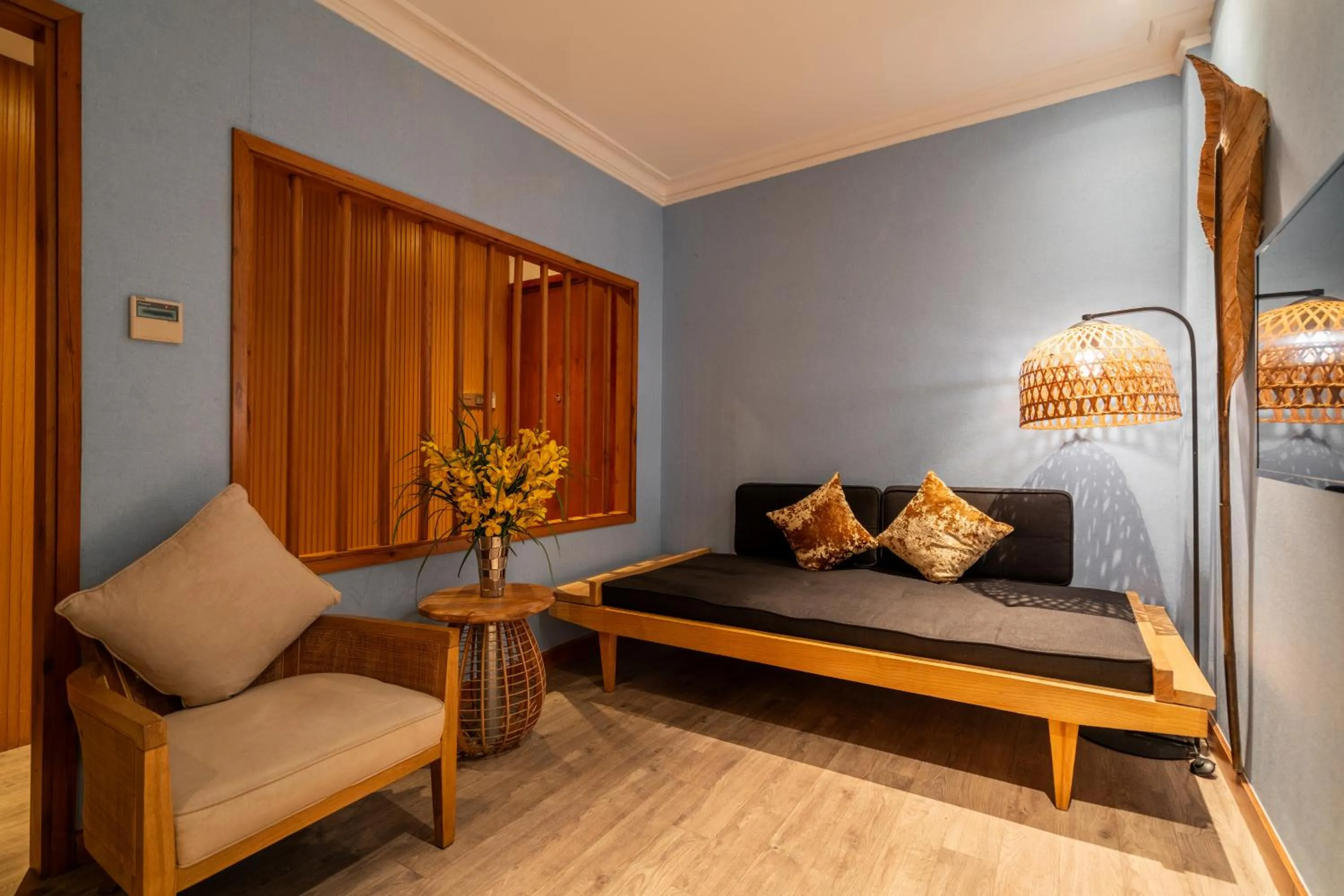 Living room in A&EM Art Hotel