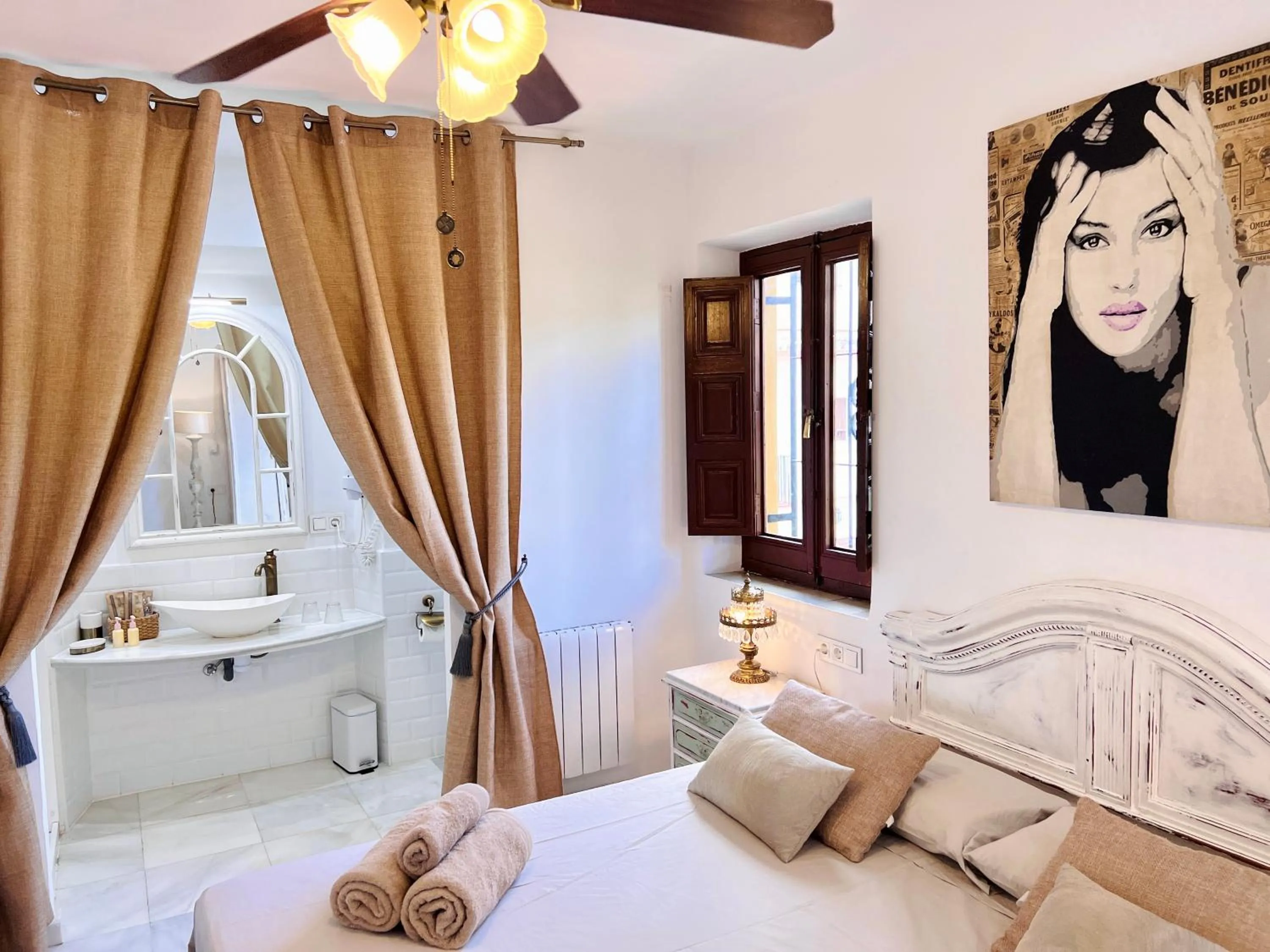 Bed in Hotelito Suecia