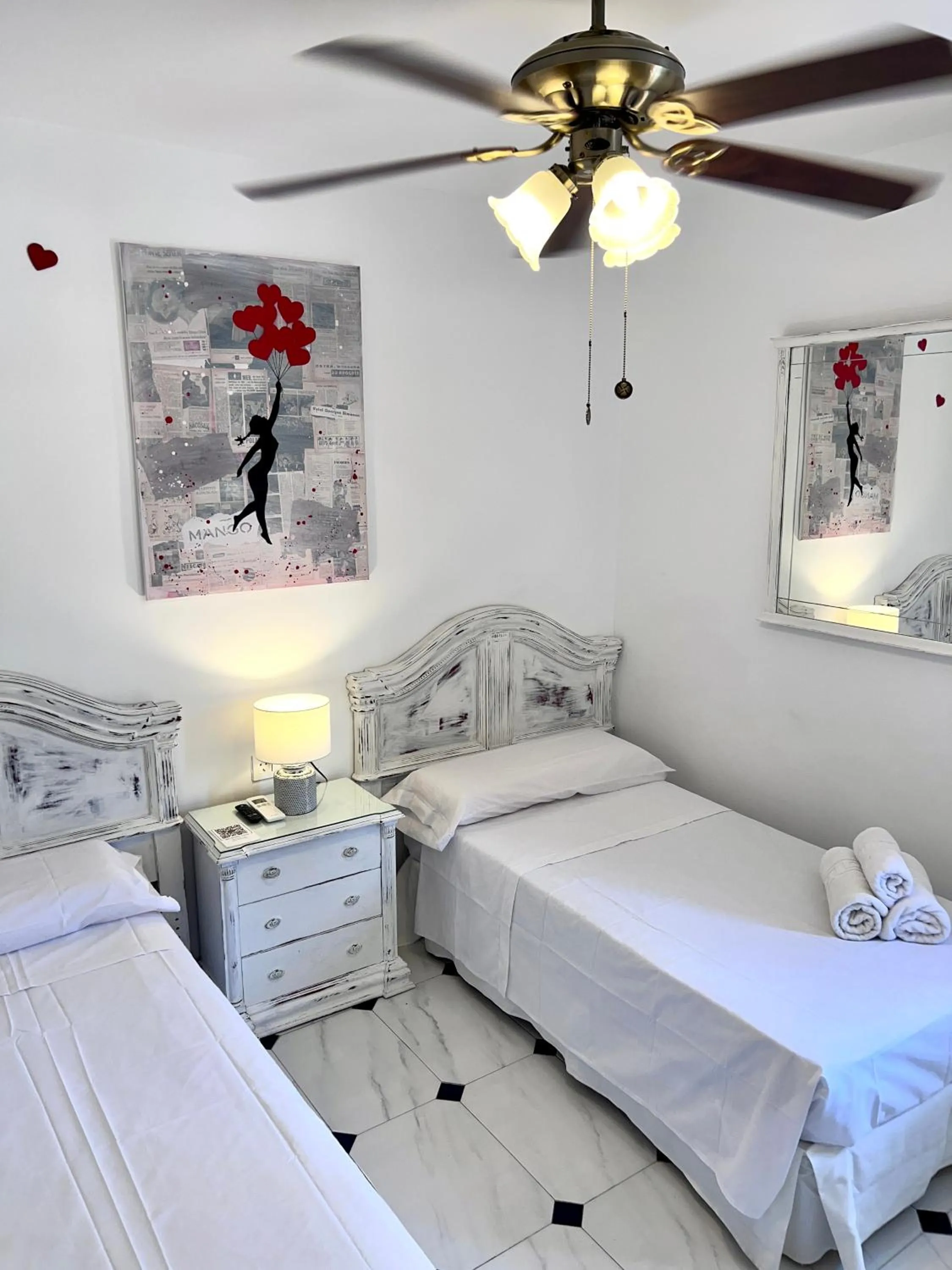 Bed in Hotelito Suecia