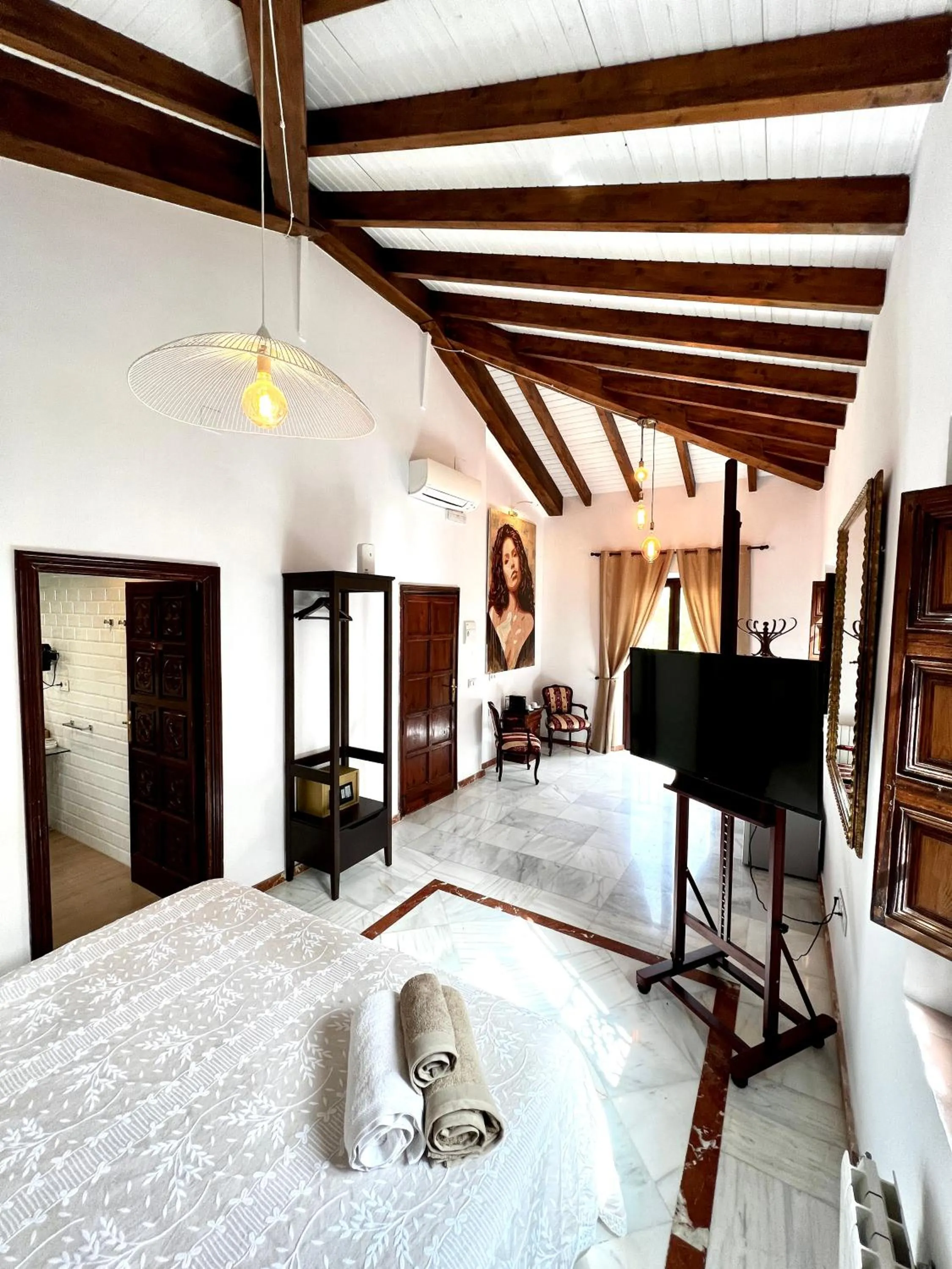 Bed in Hotelito Suecia