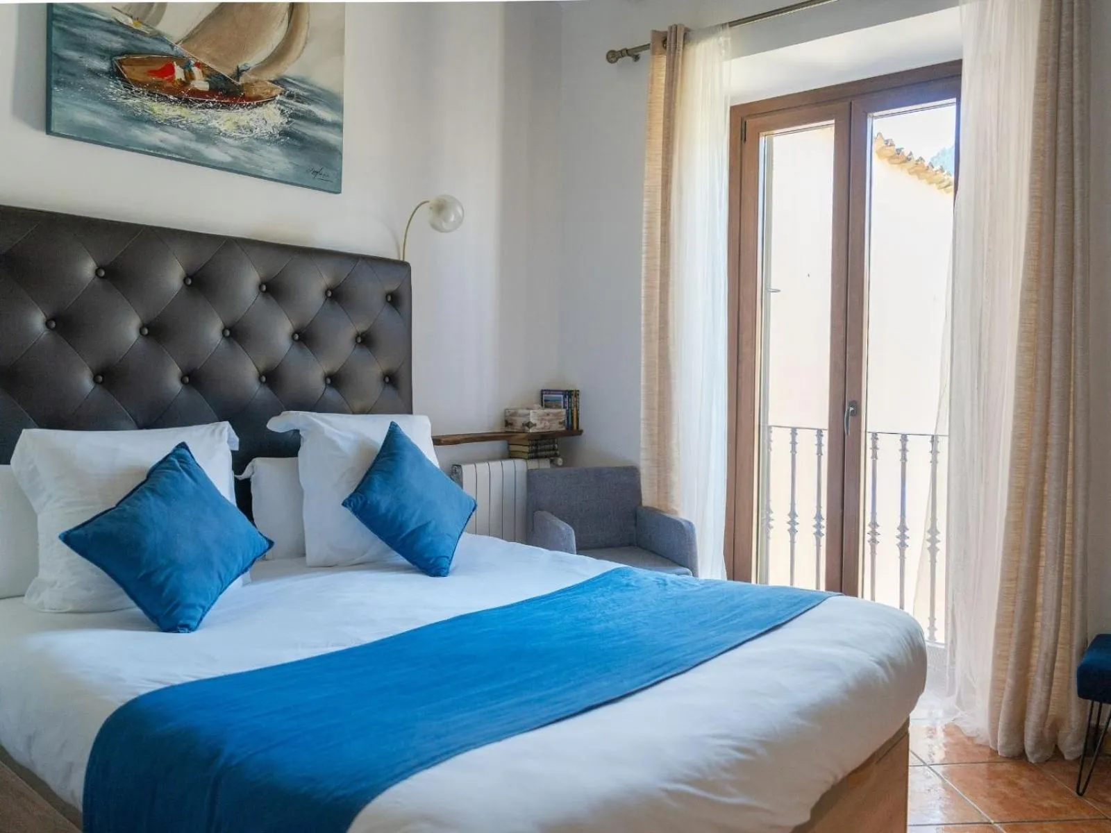 Bed in Hotel Casa Bougainvillea