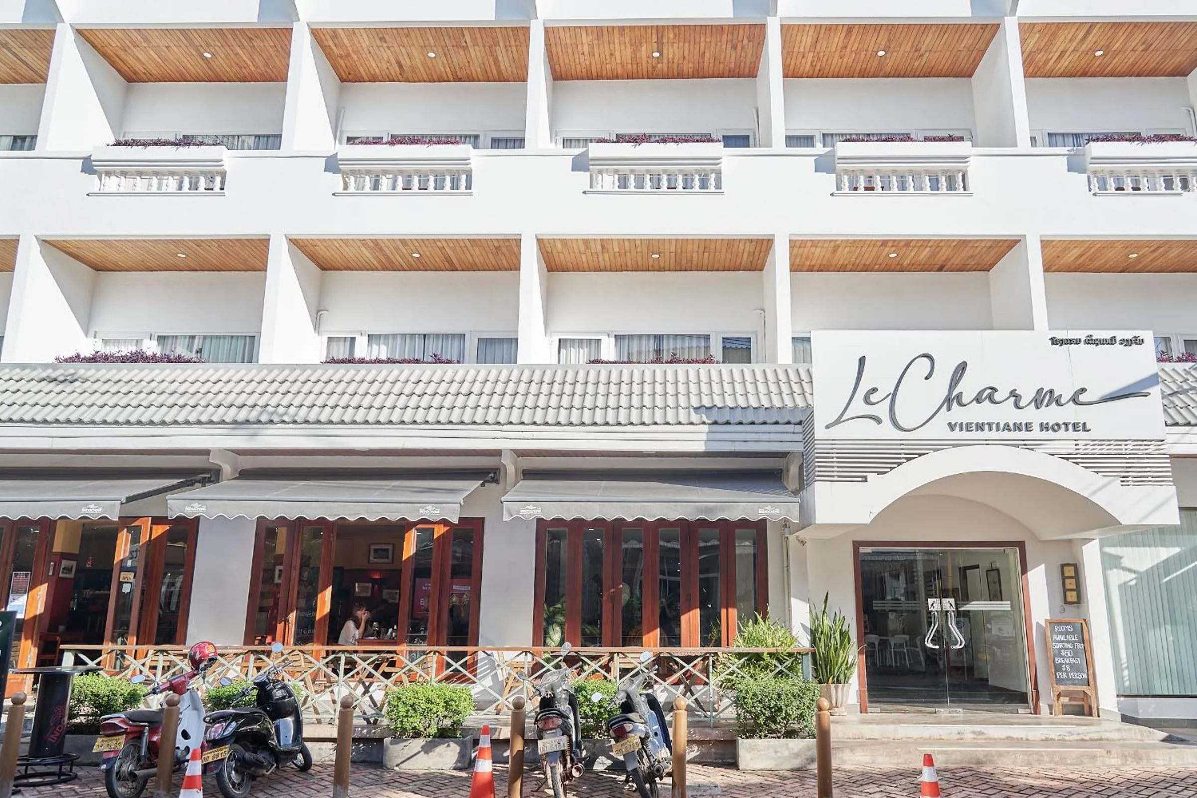 Facade/entrance in Le Charme Vientiane Hotel